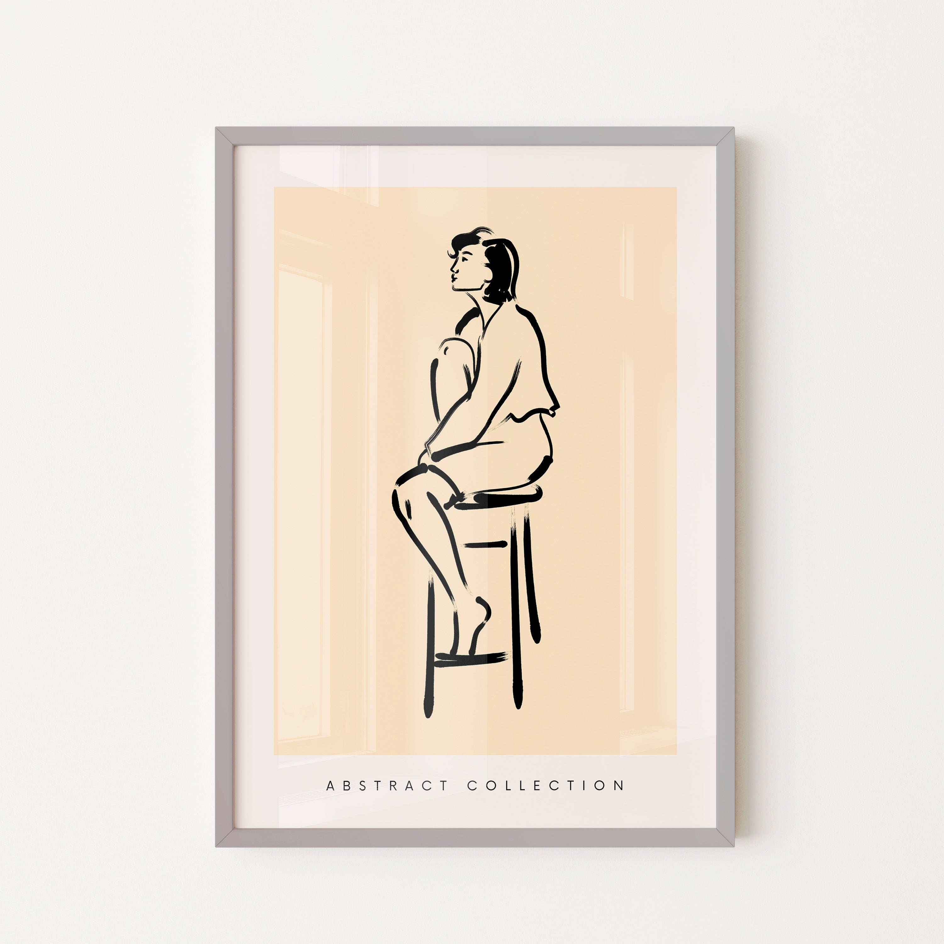 Seated Figure Line Study