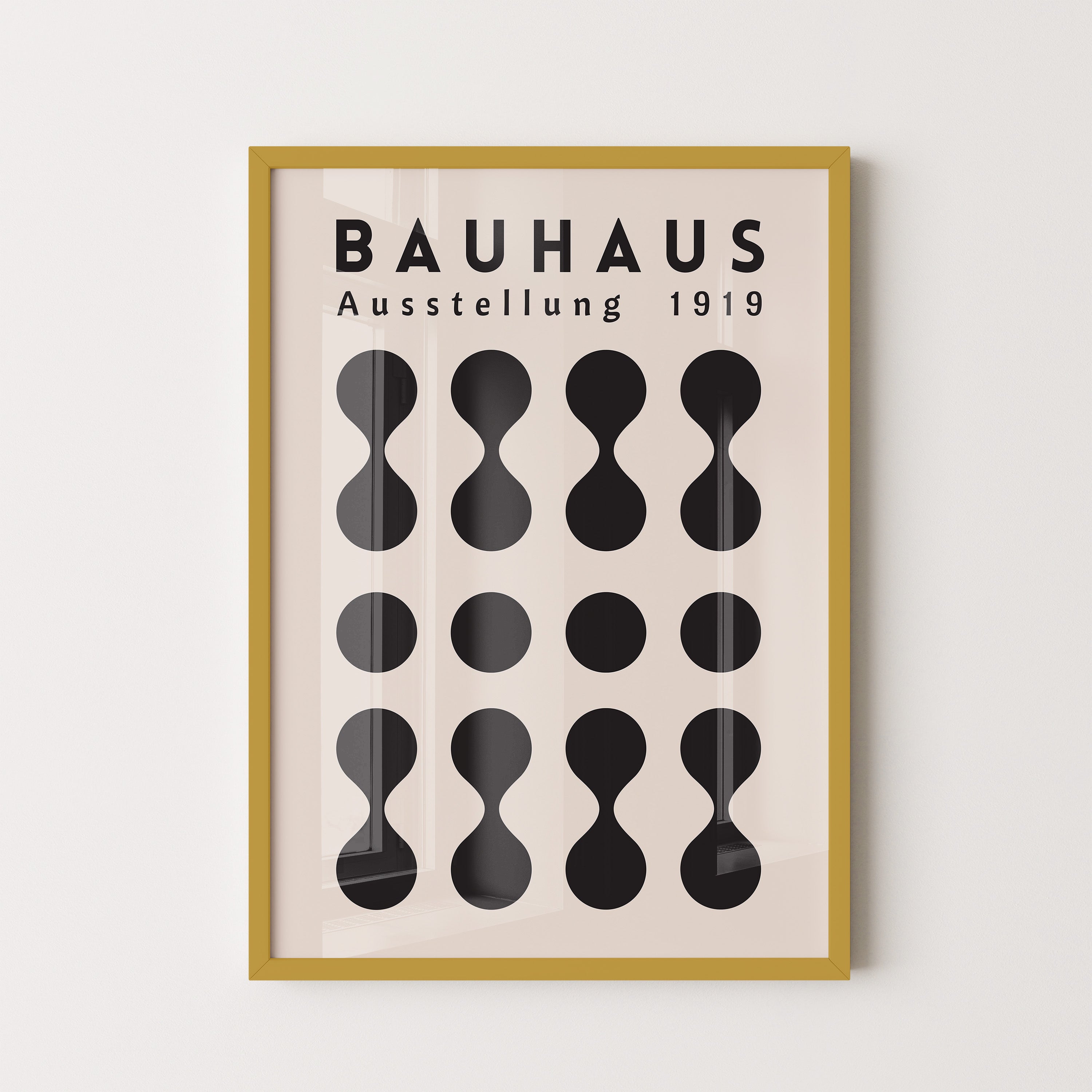 Bauhaus Black Minimal Geometry