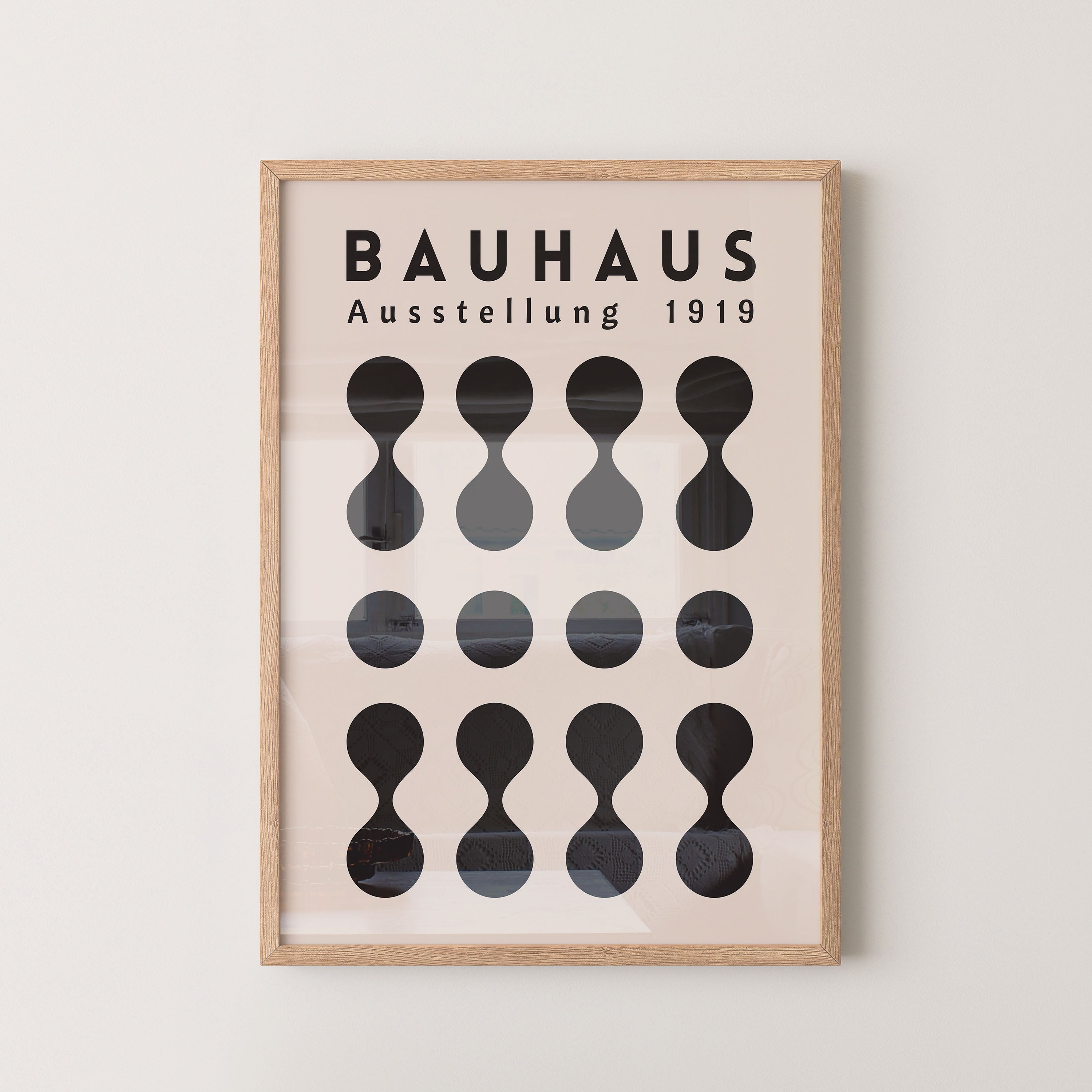 Bauhaus Black Minimal Geometry