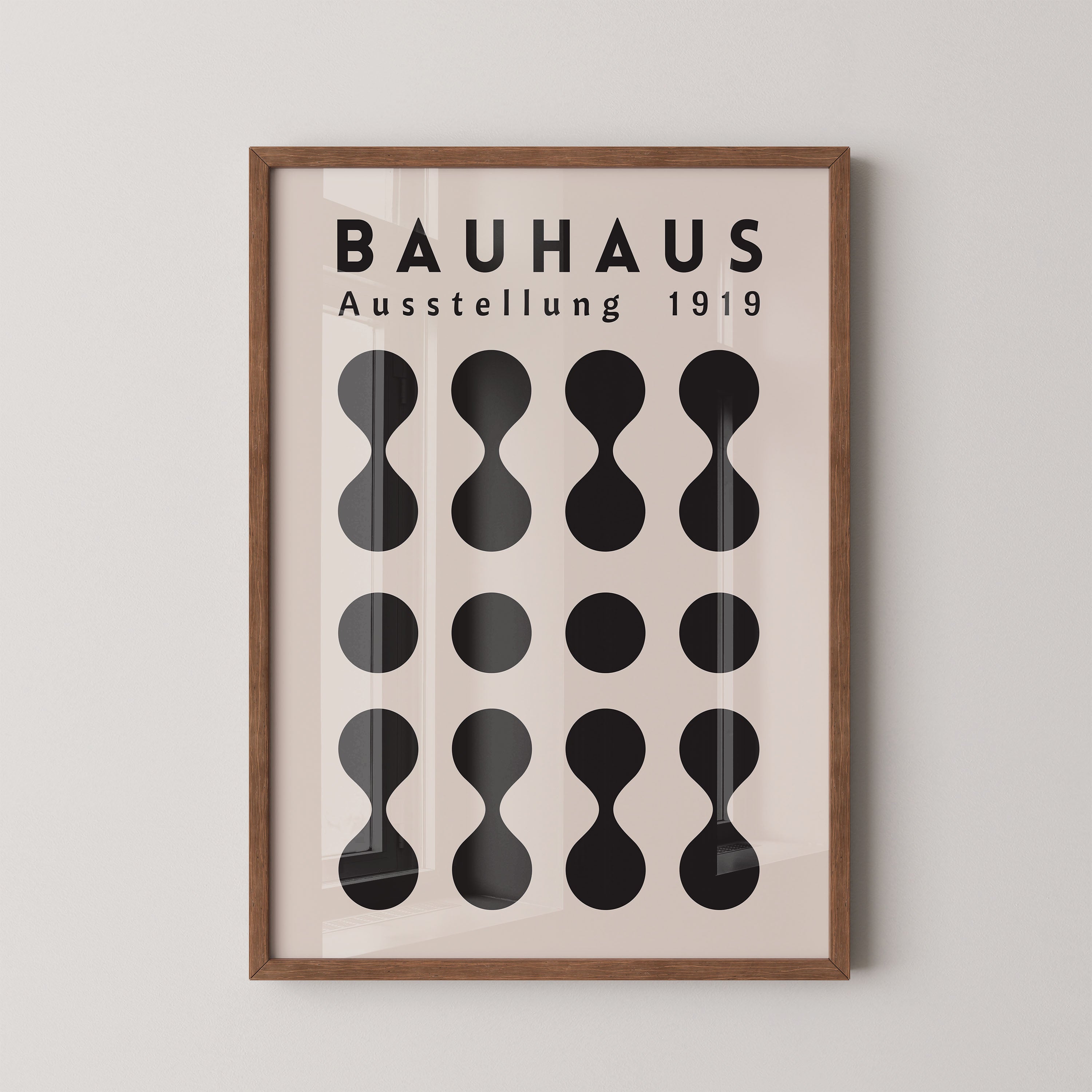 Bauhaus Black Minimal Geometry