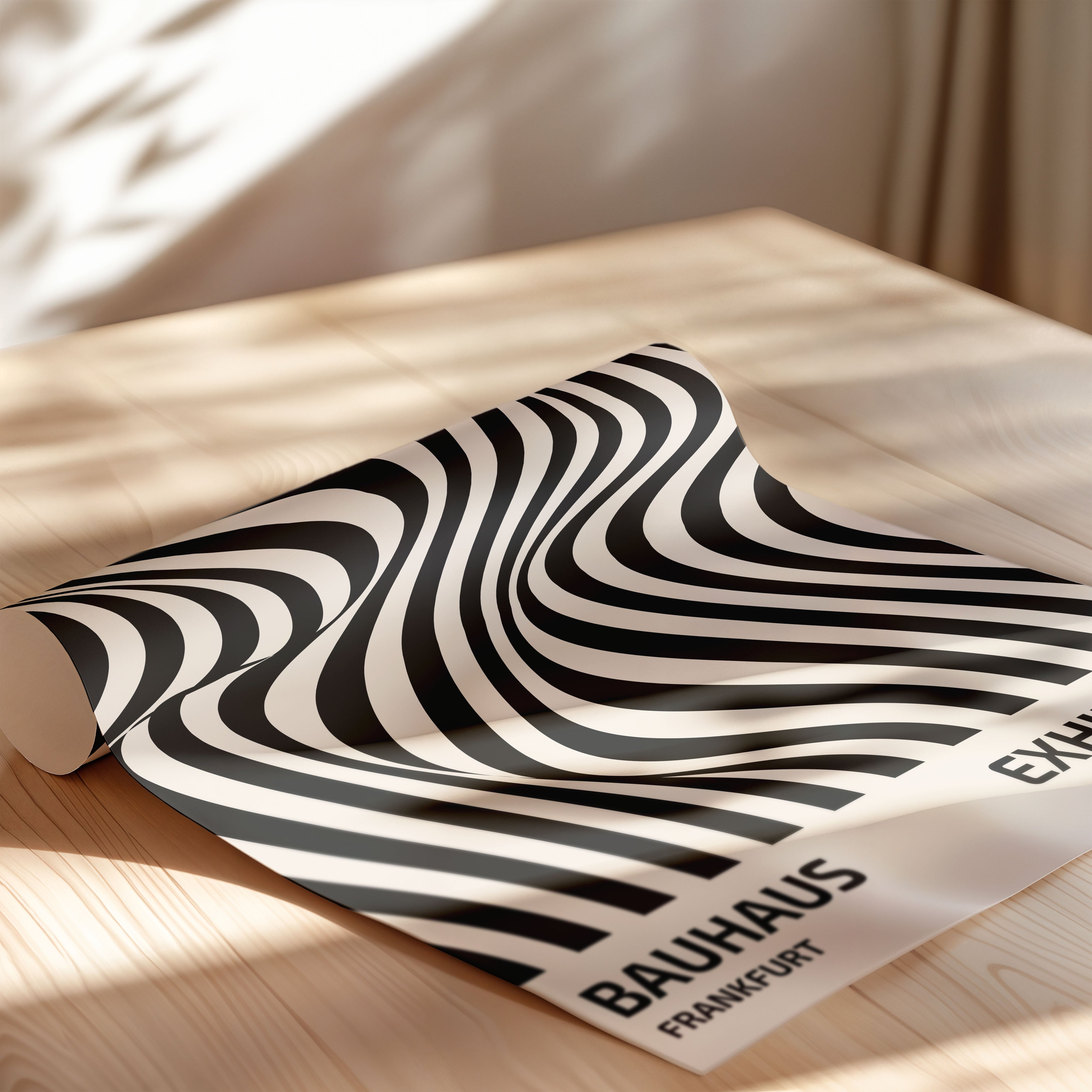 Bauhaus Wave Illusion Exhibition