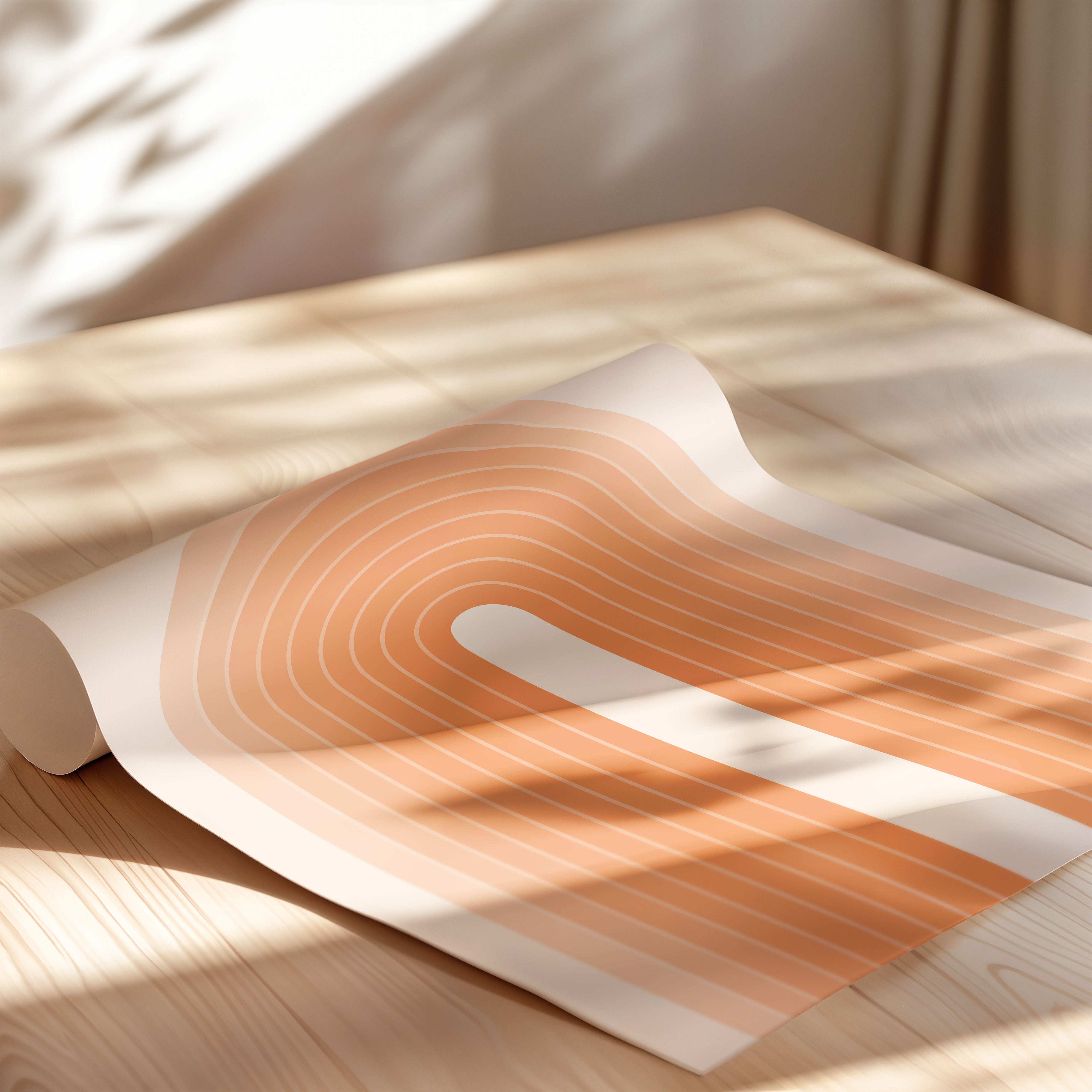 Bauhaus Radiant Arch In Warm Orange