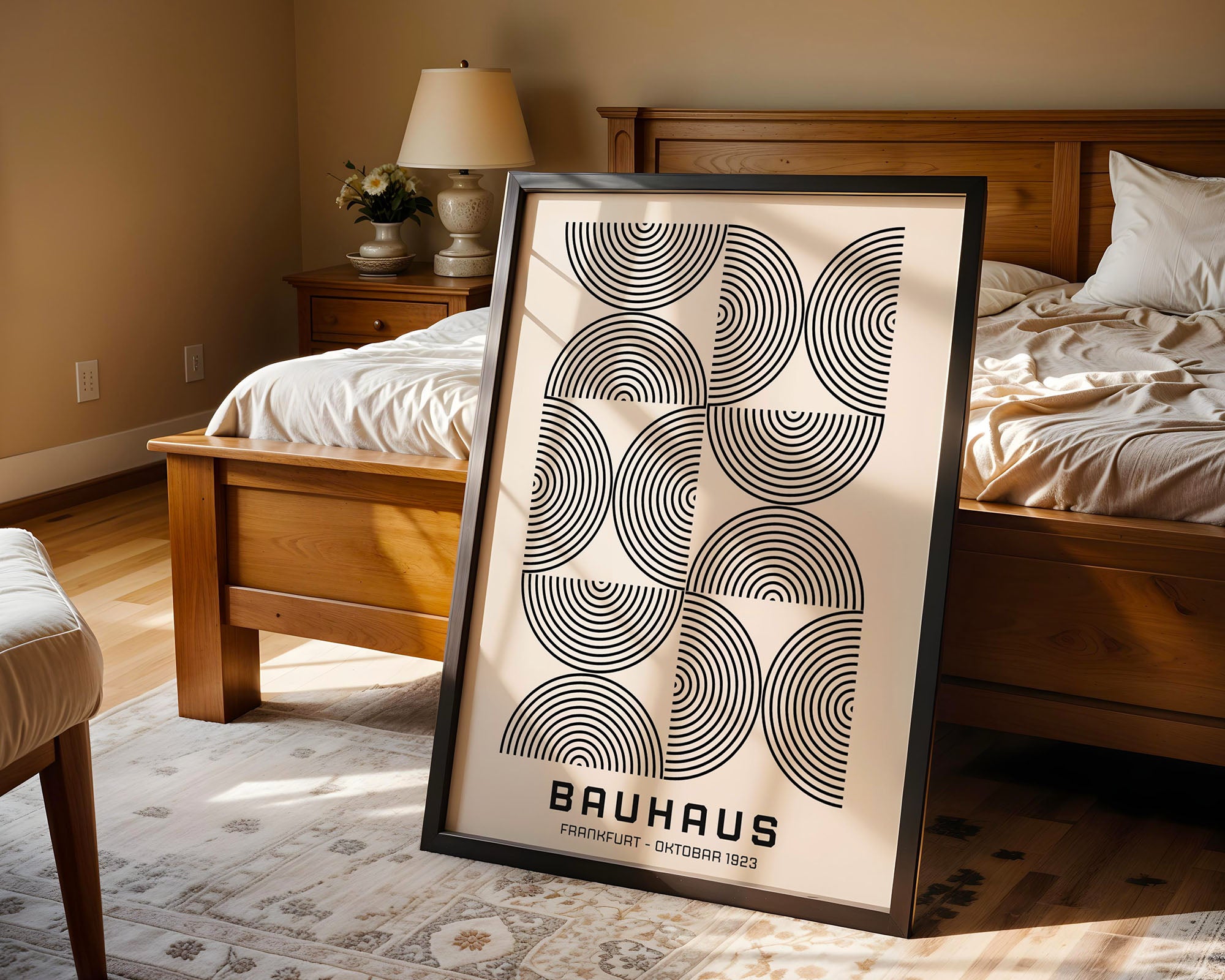 Bauhaus Line Arcs In MoNo Borderchrome