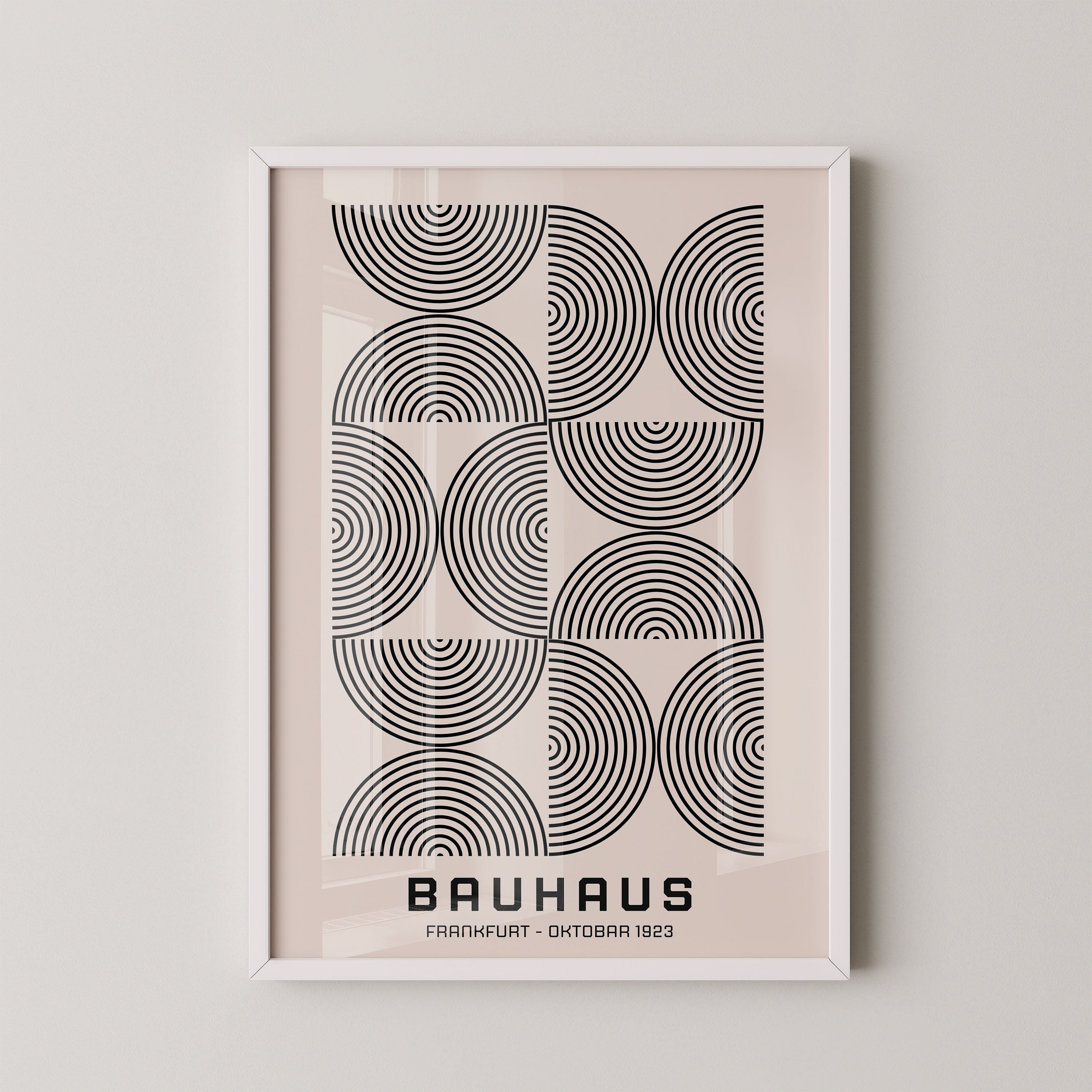 Bauhaus Line Arcs In MoNo Borderchrome