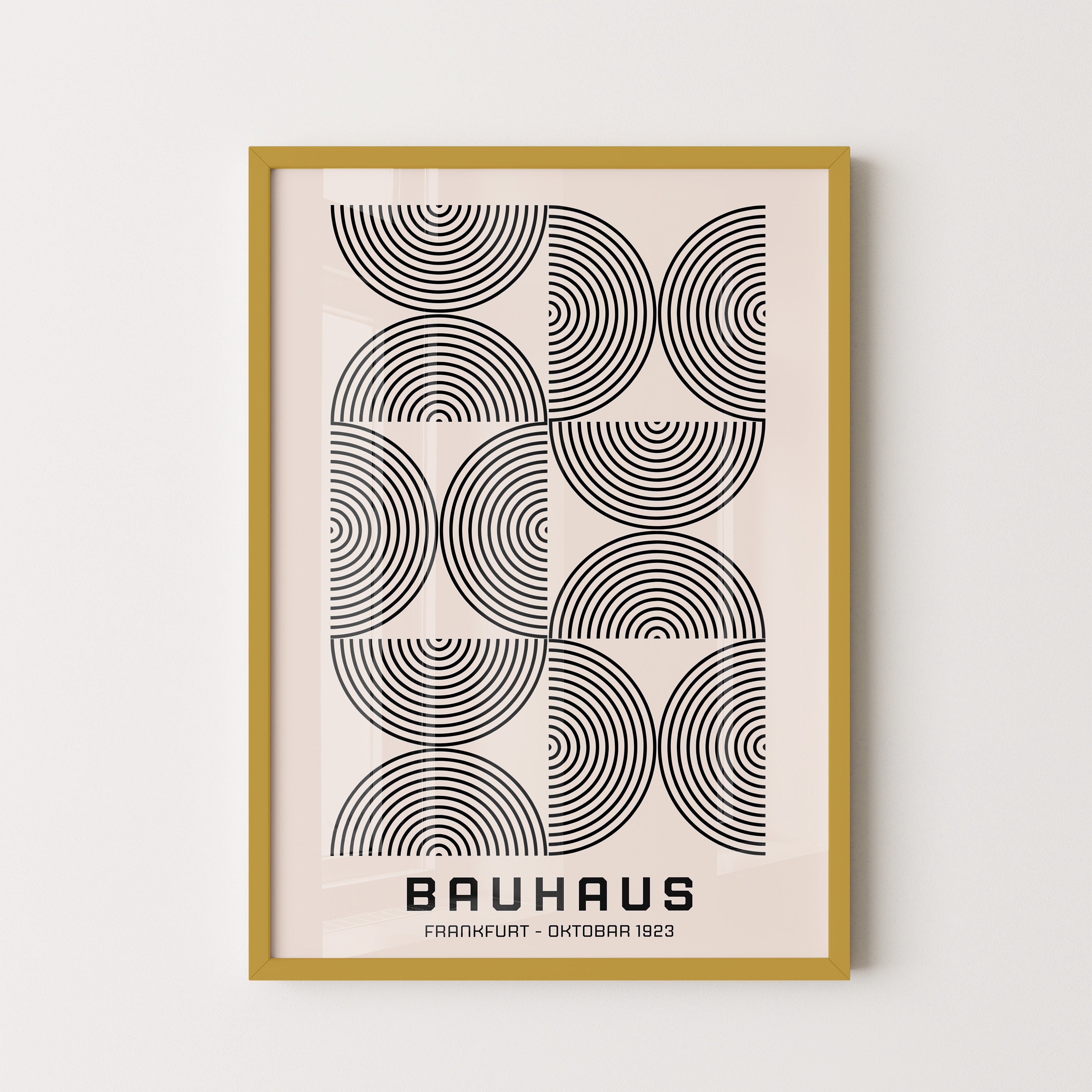Bauhaus Line Arcs In MoNo Borderchrome