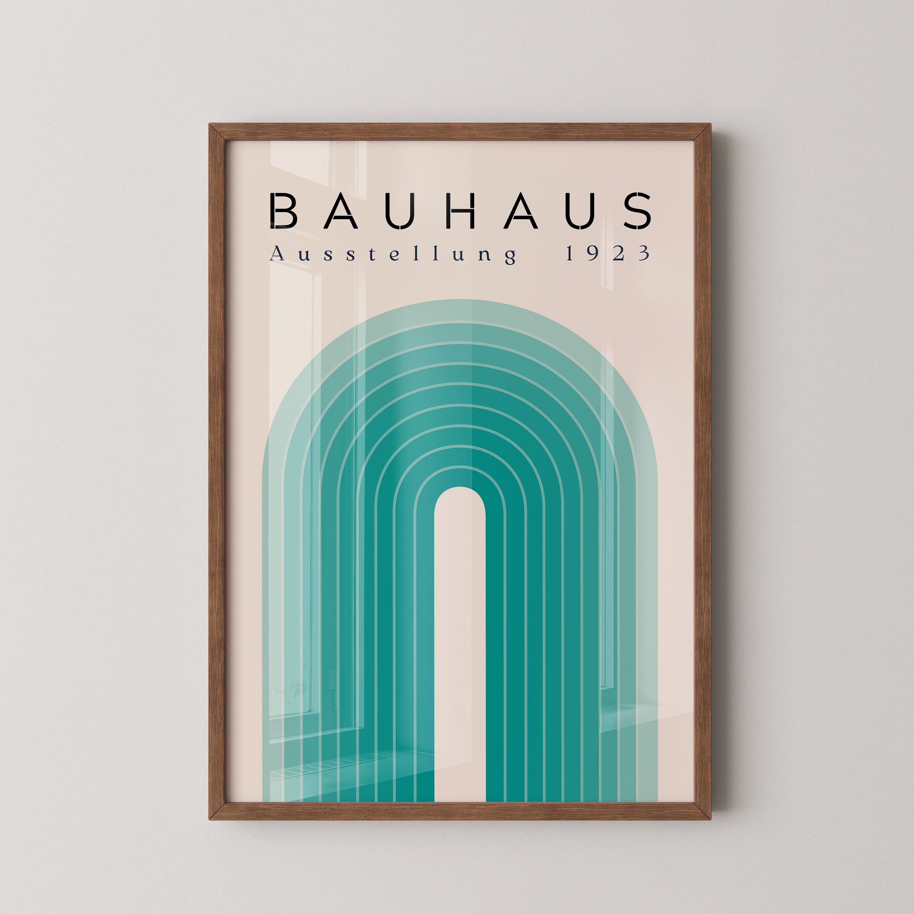 Bauhaus Radiant Arch In Teal