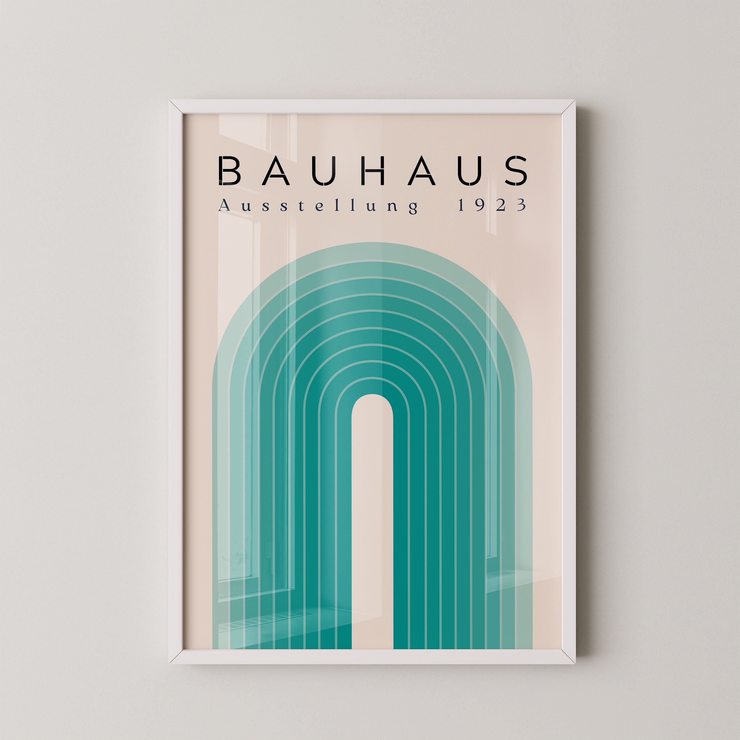 Bauhaus Radiant Arch In Teal