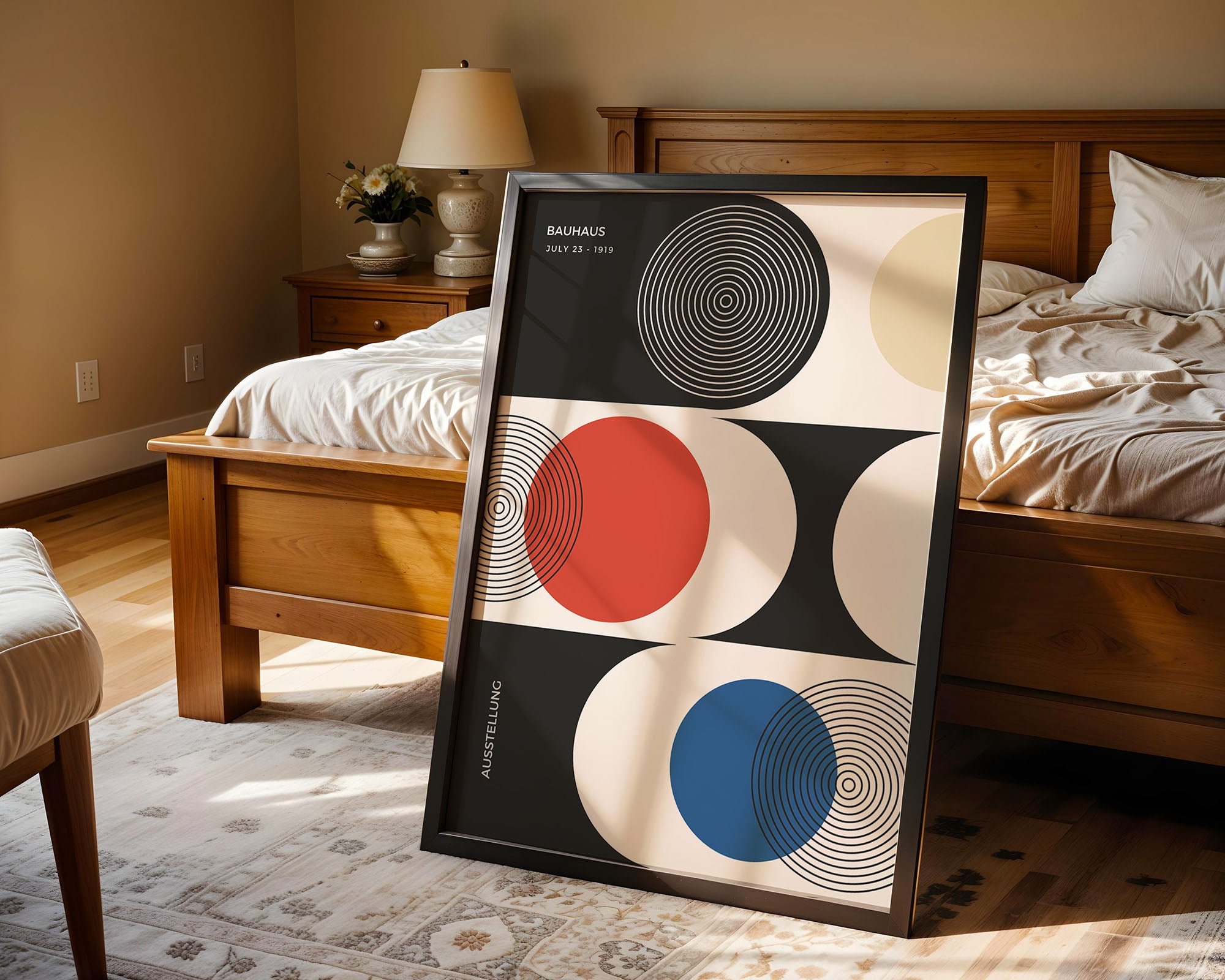 Bauhaus Circles In Primary Harmony