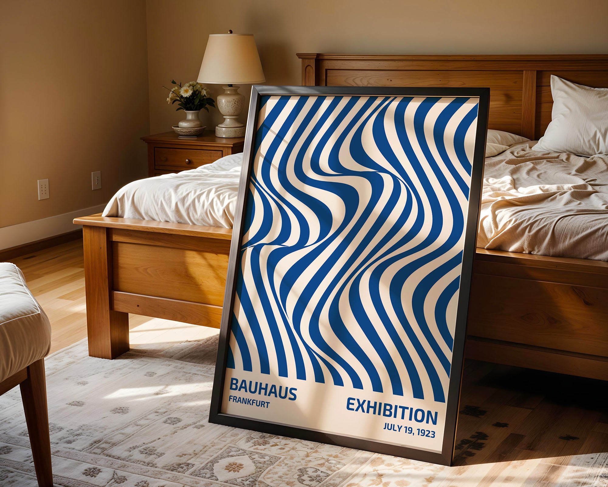 Bauhaus Waves In Electric Blue