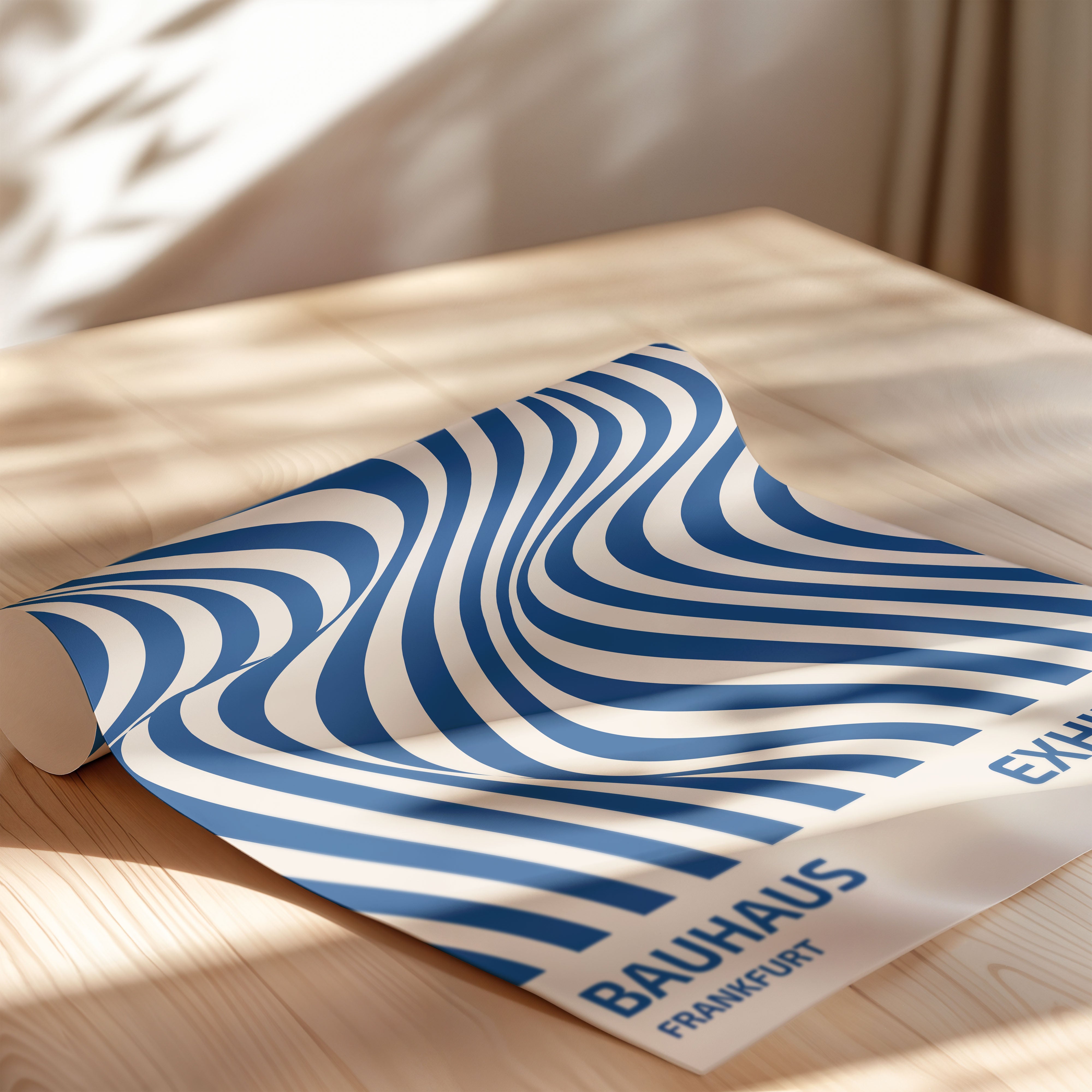 Bauhaus Waves In Electric Blue
