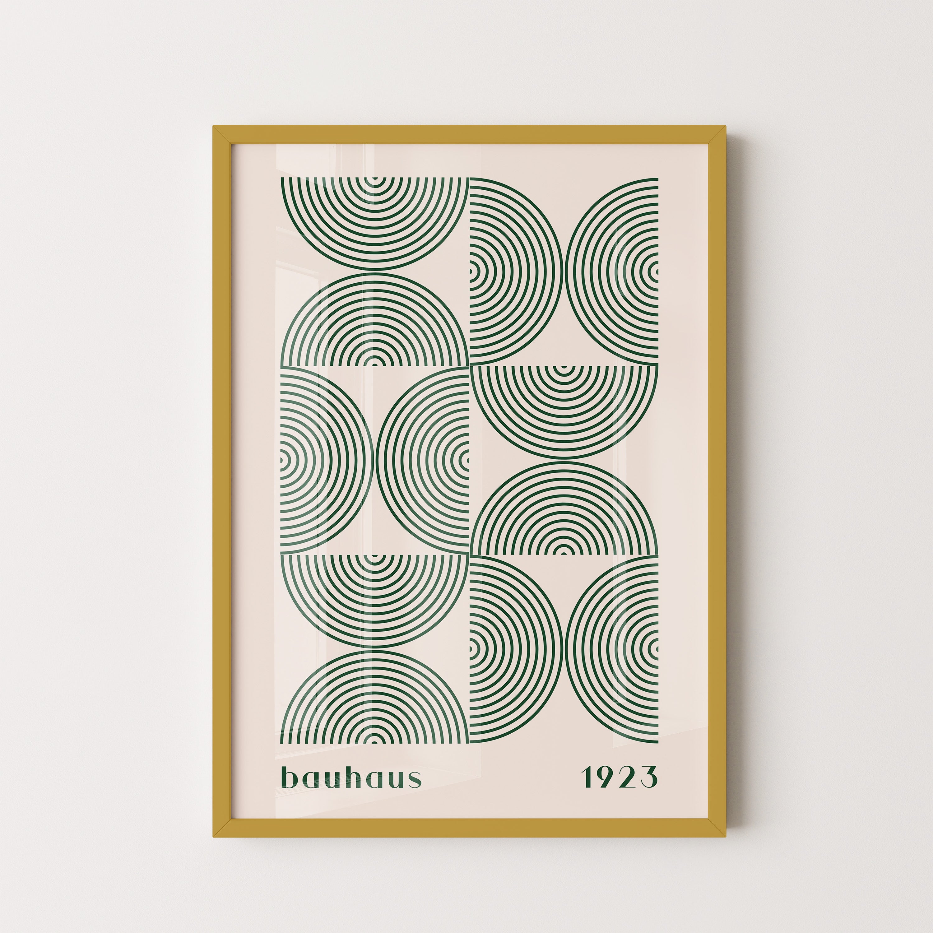 Bauhaus Arc Grid In Sage Green