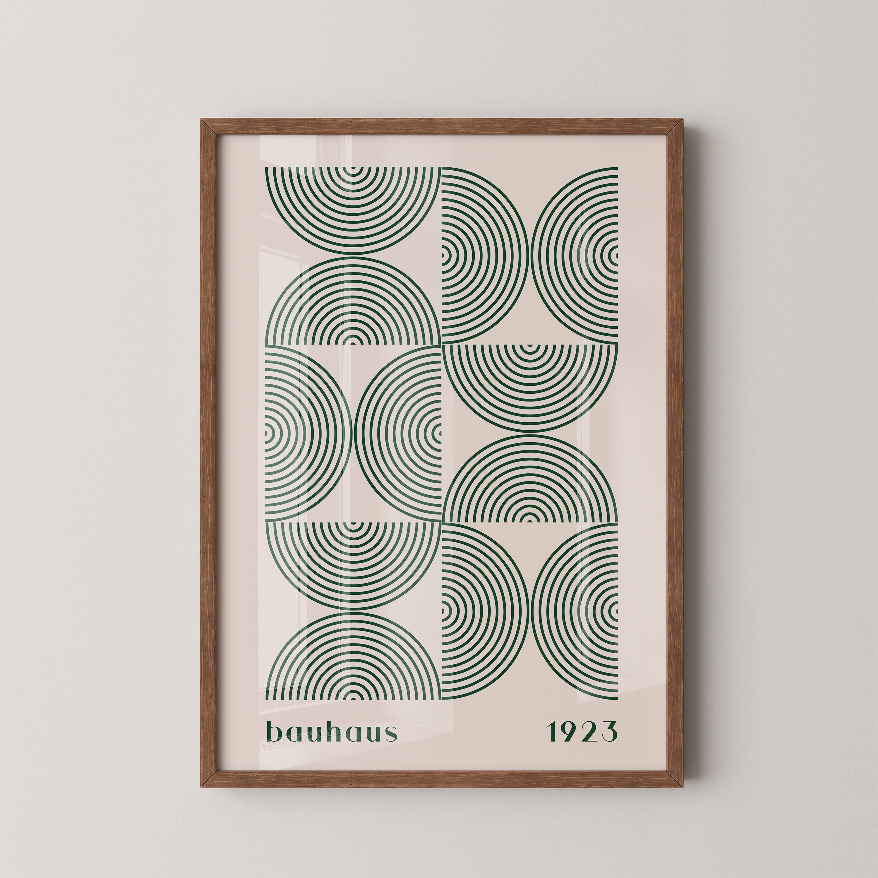 Bauhaus Arc Grid In Sage Green