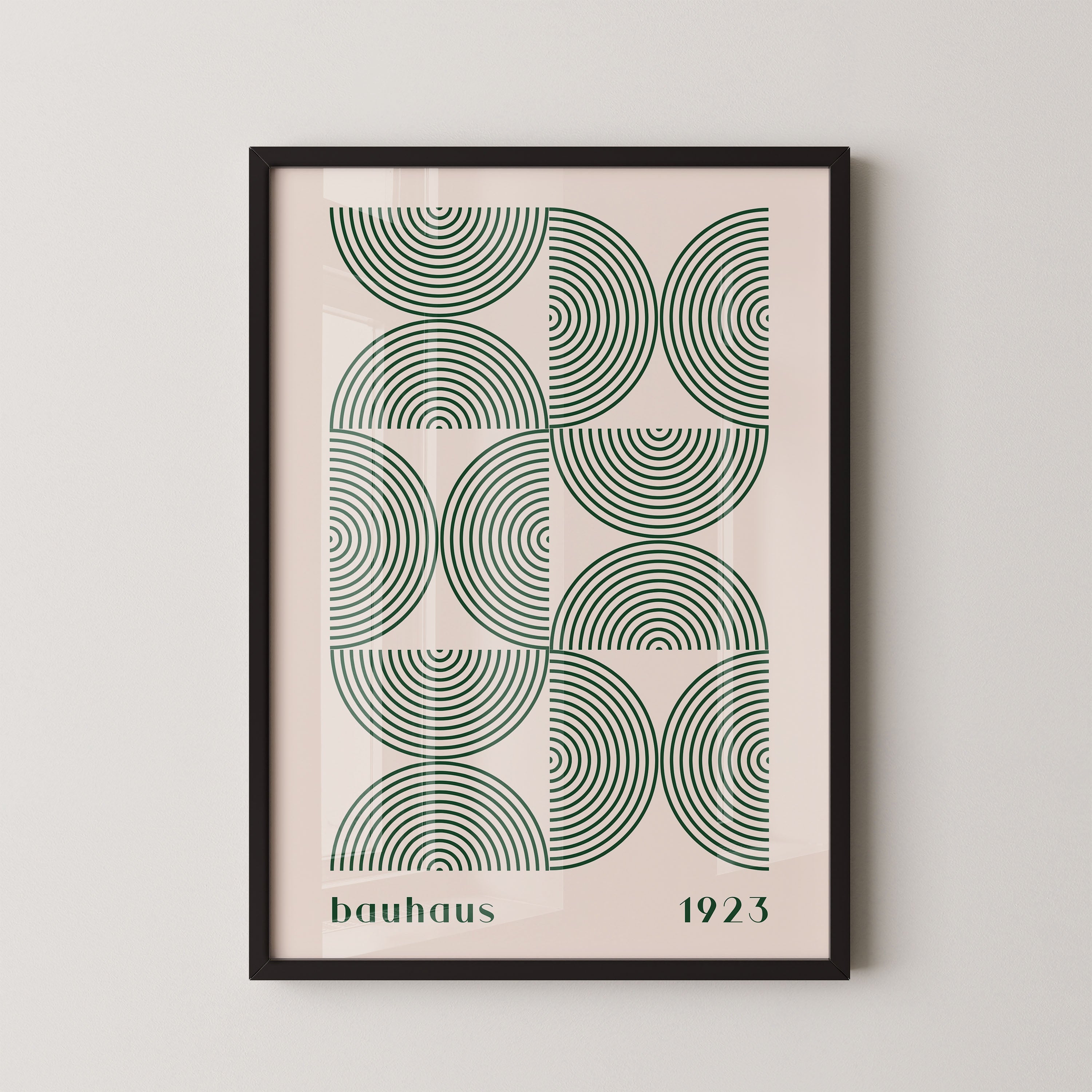 Bauhaus Arc Grid In Sage Green