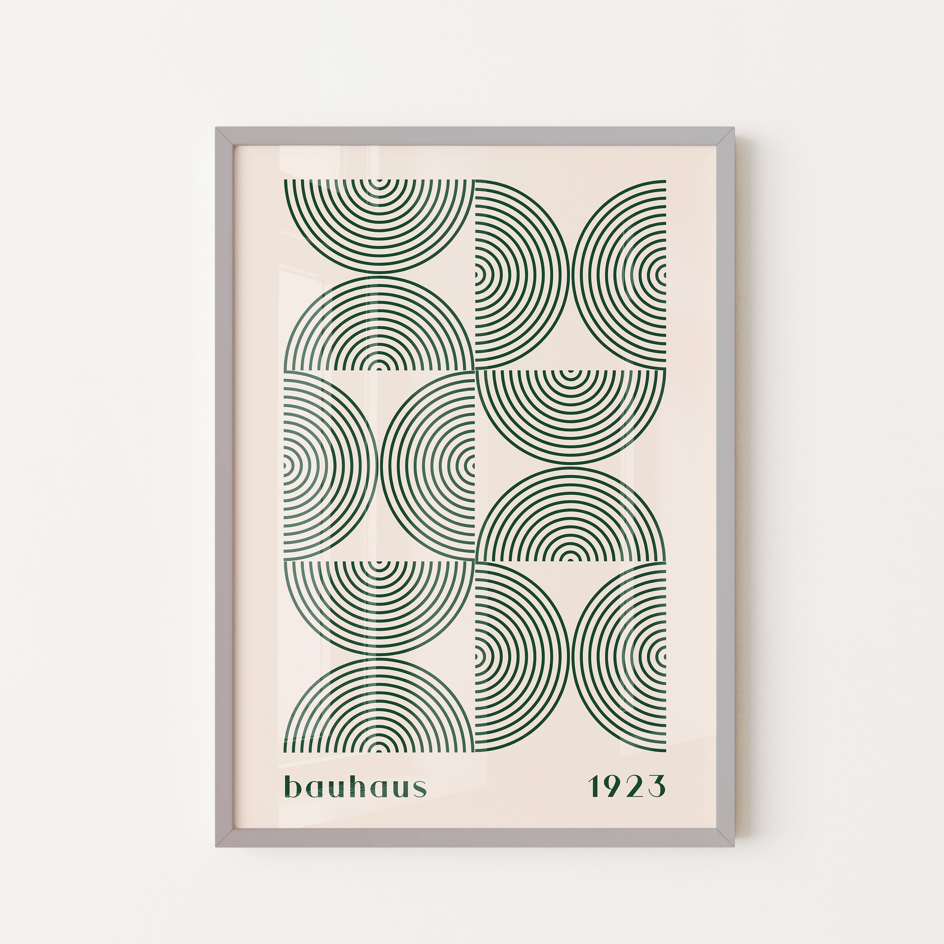 Bauhaus Arc Grid In Sage Green