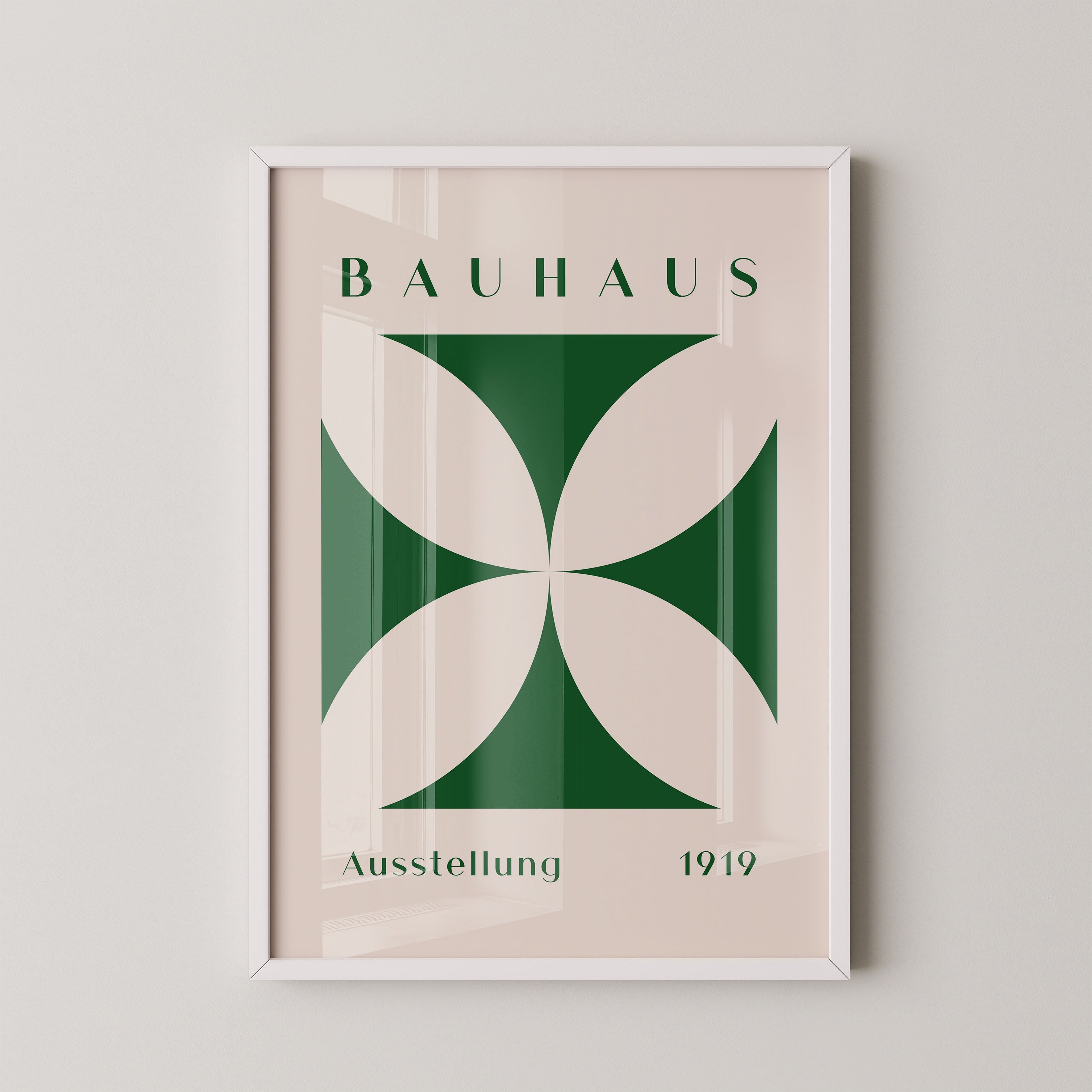 Bauhaus Petals In Forest Green