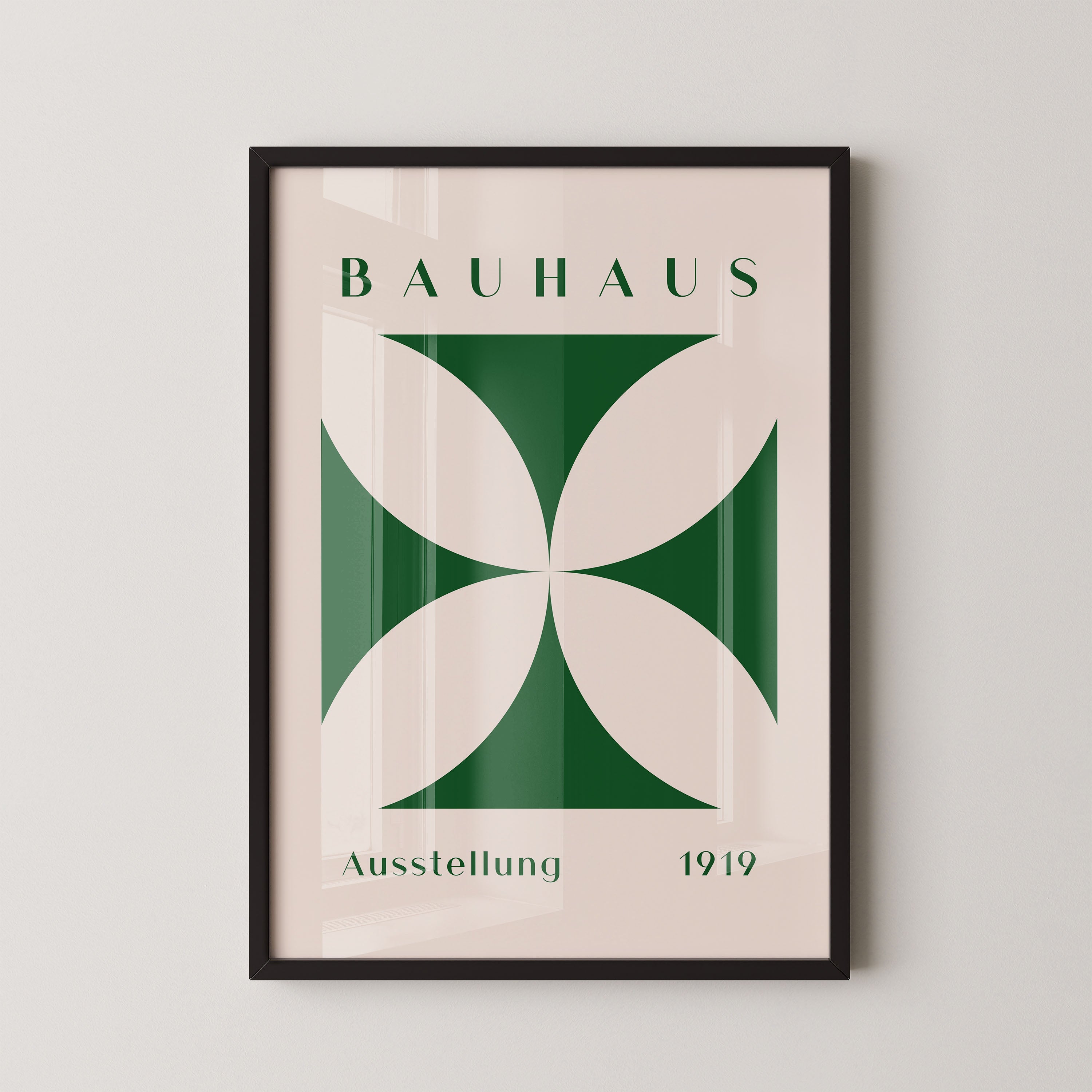 Bauhaus Petals In Forest Green