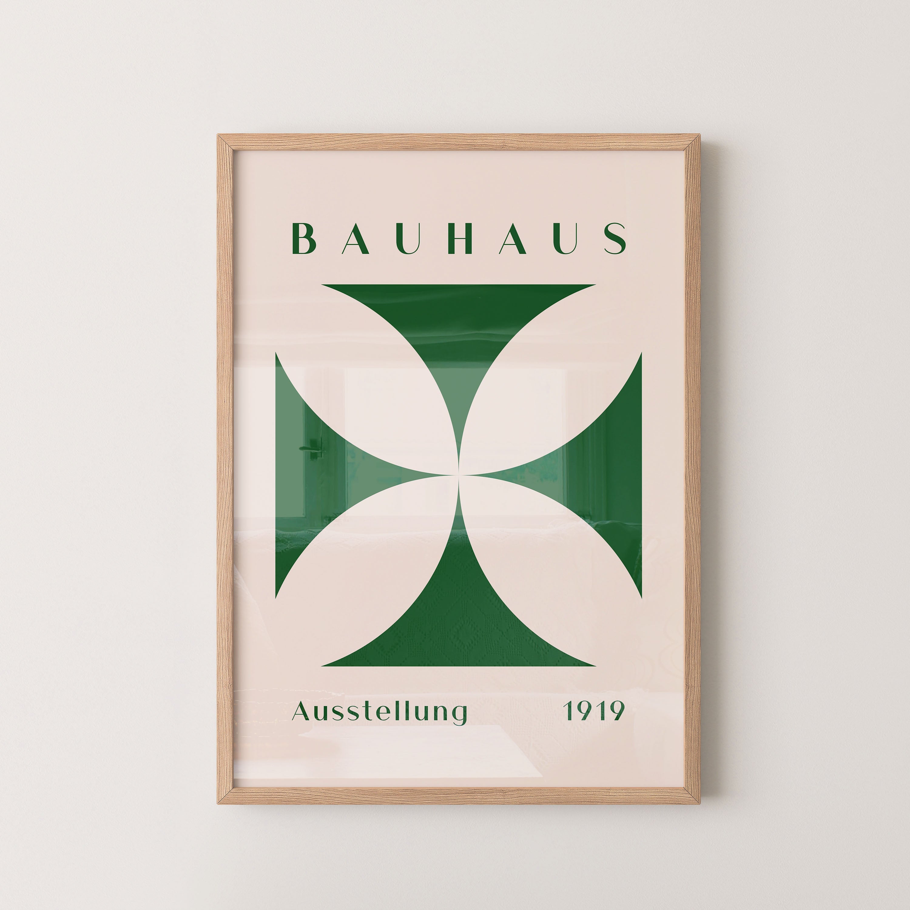 Bauhaus Petals In Forest Green