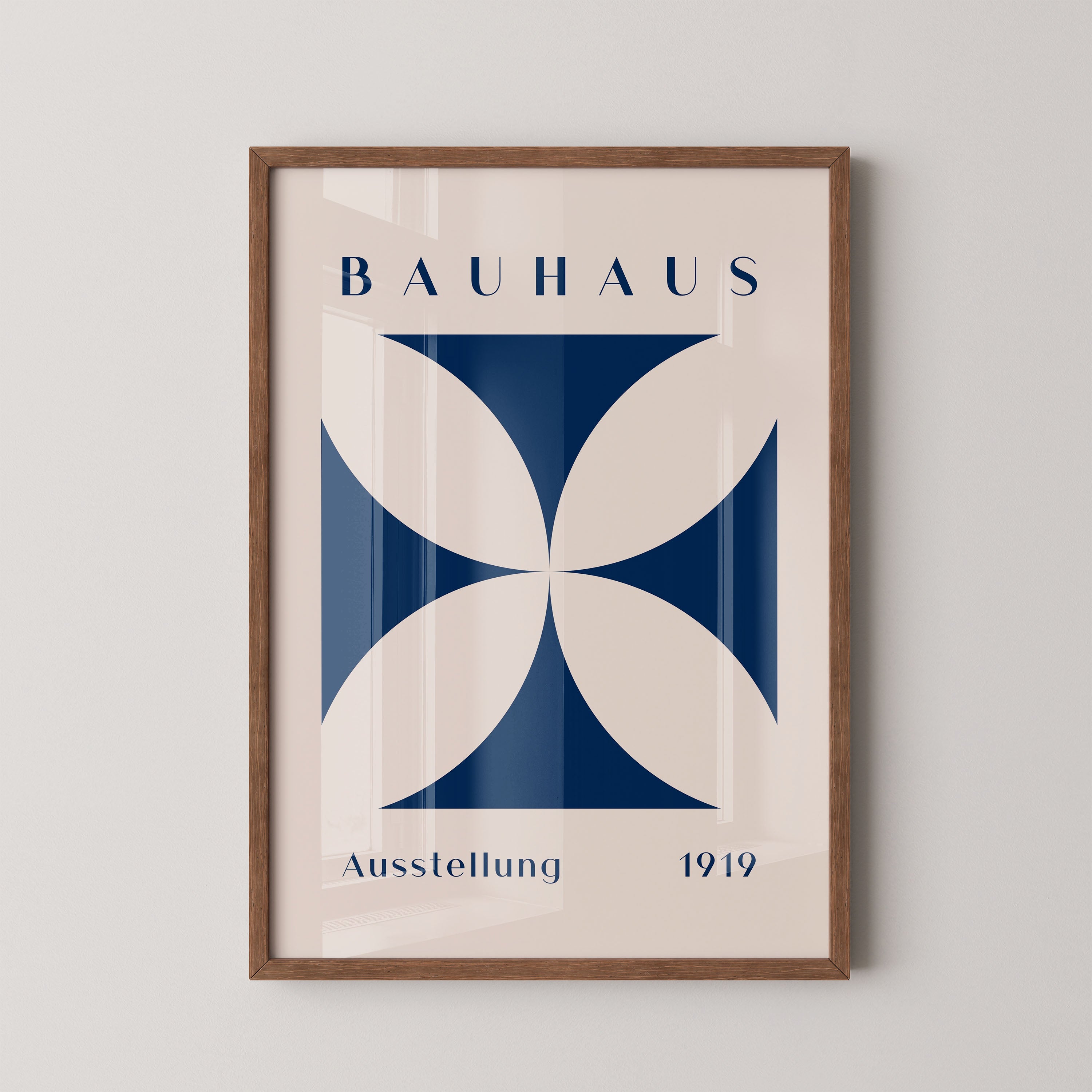 Bauhaus Petals In Deep Blue