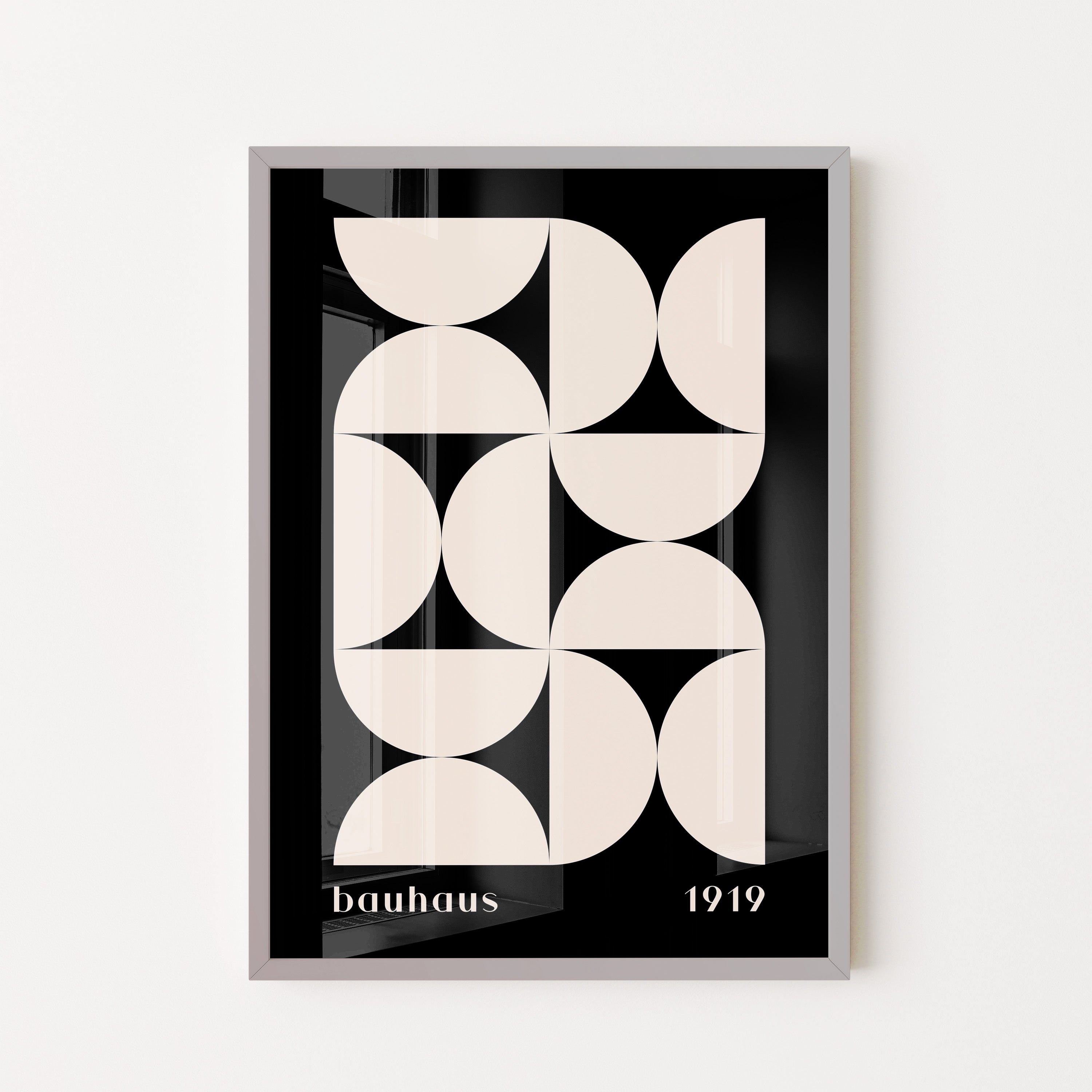 Bauhaus Curves In Midnight Black