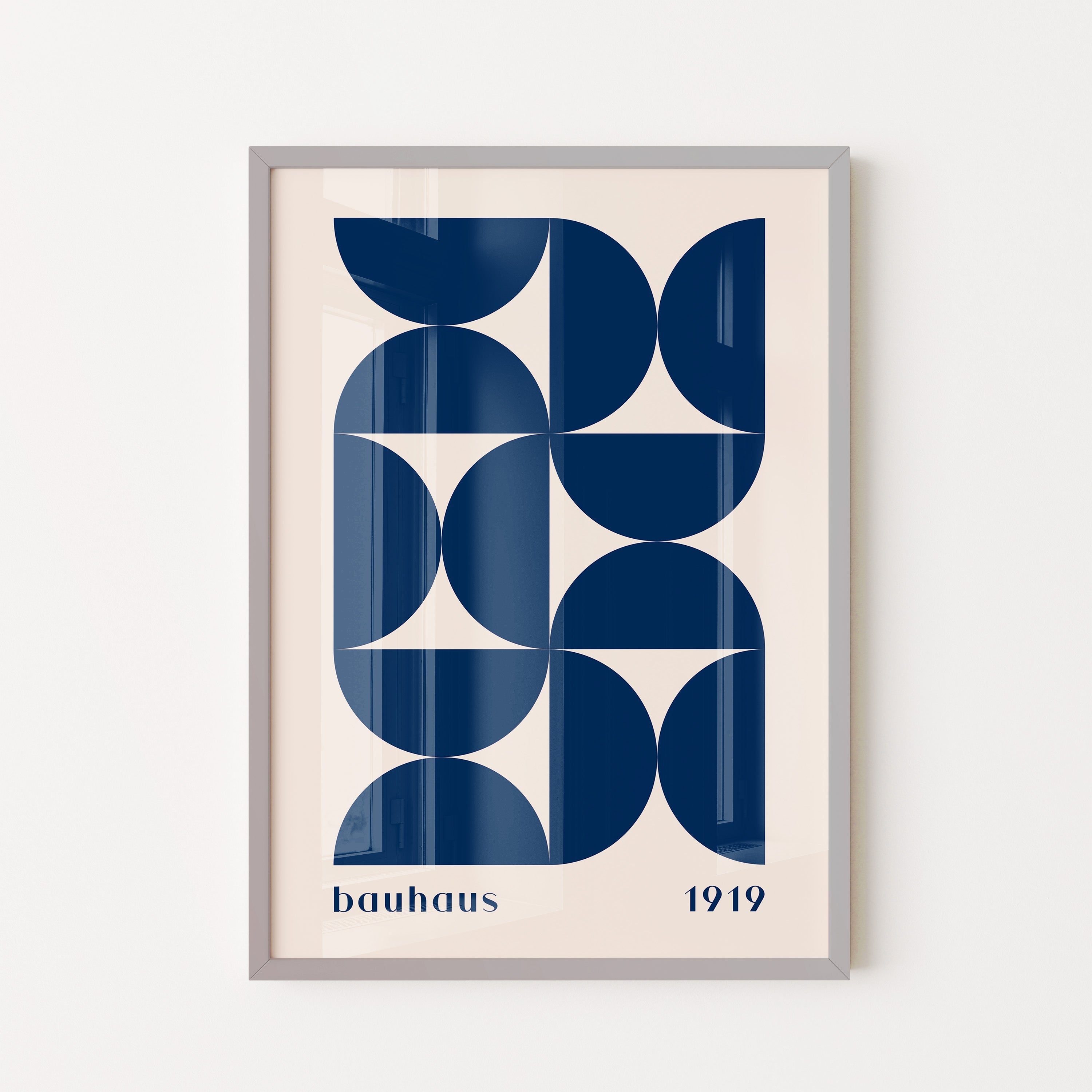 Bauhaus Blue Modular Geometry