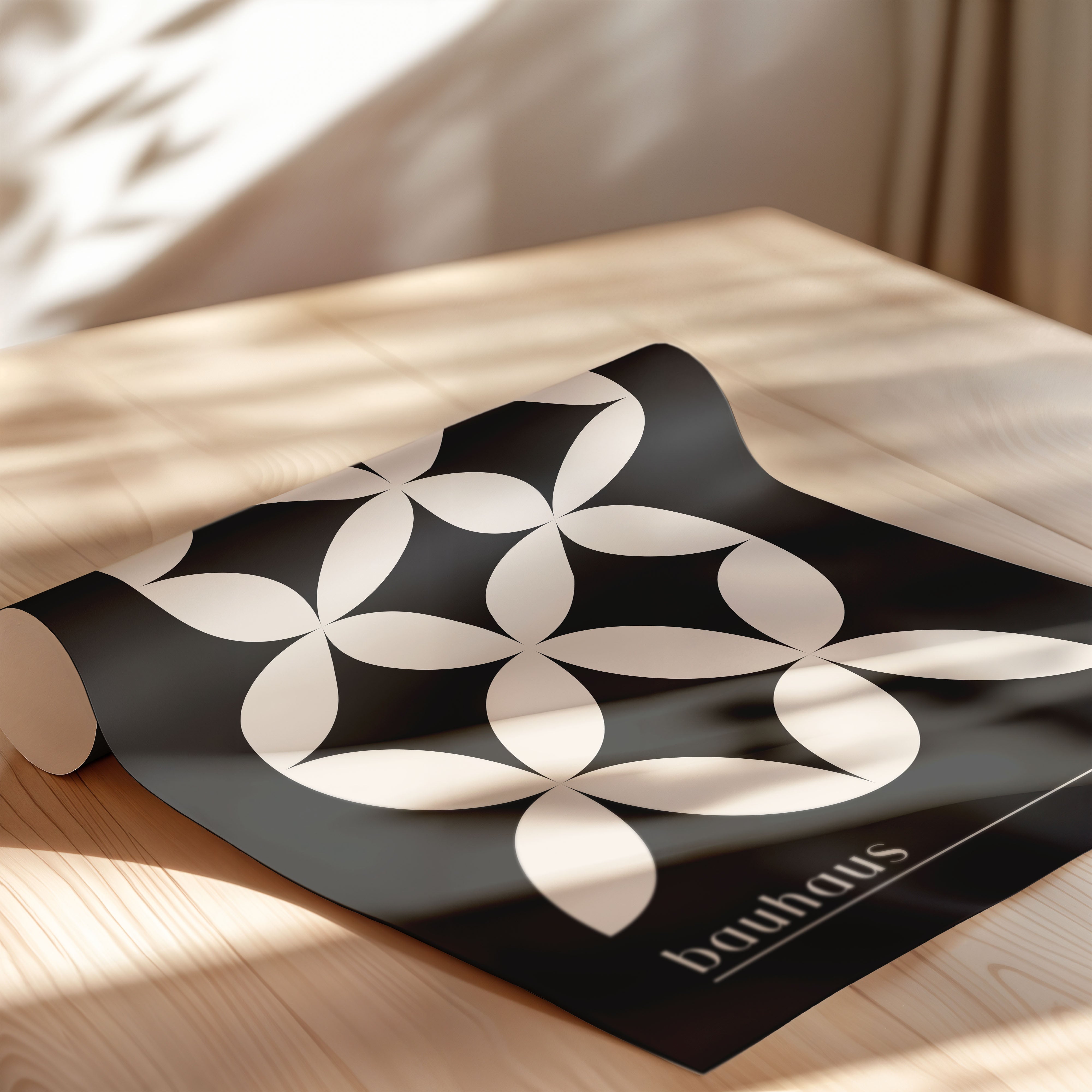Bauhaus Light Petal Pattern