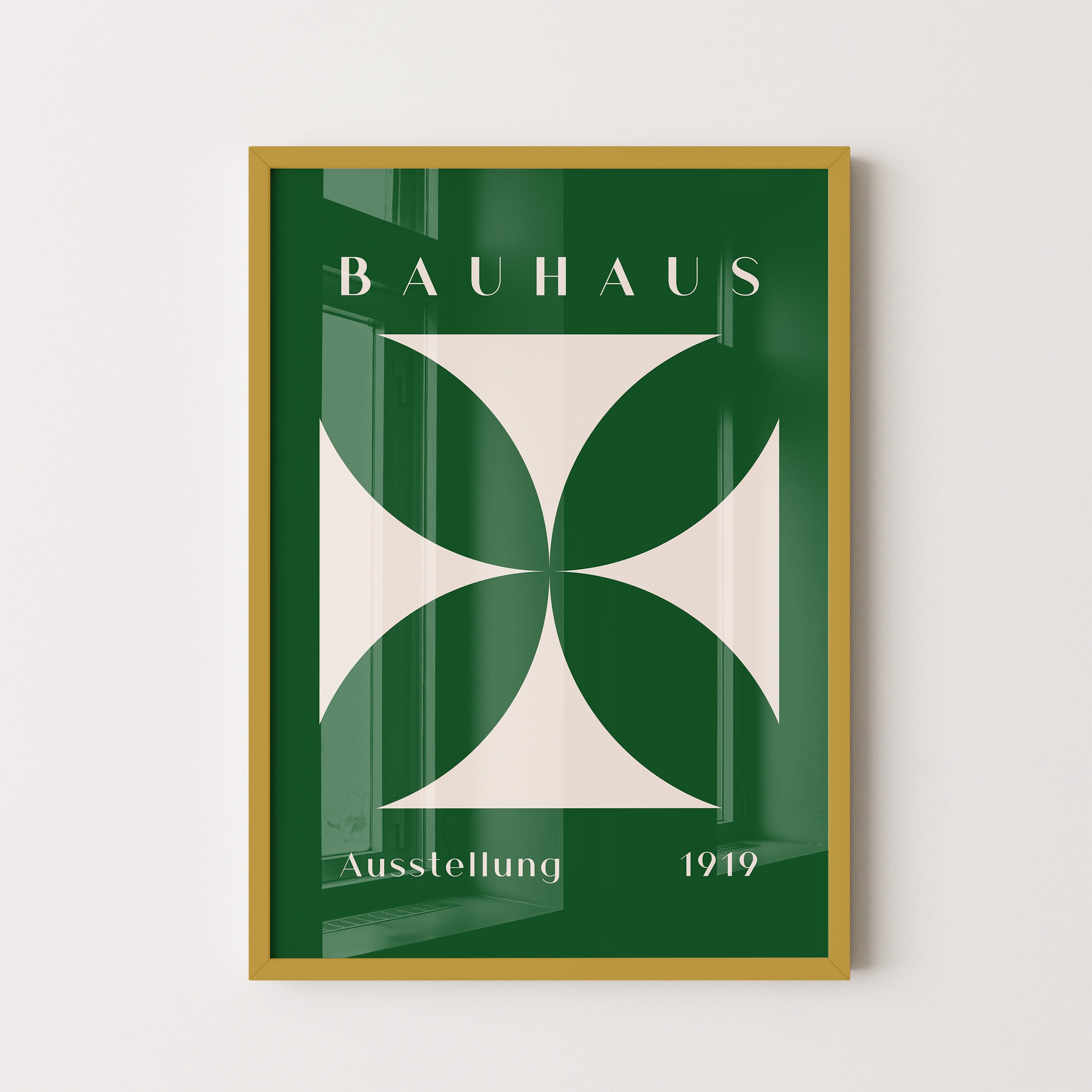 Bauhaus Green Petal Geometry