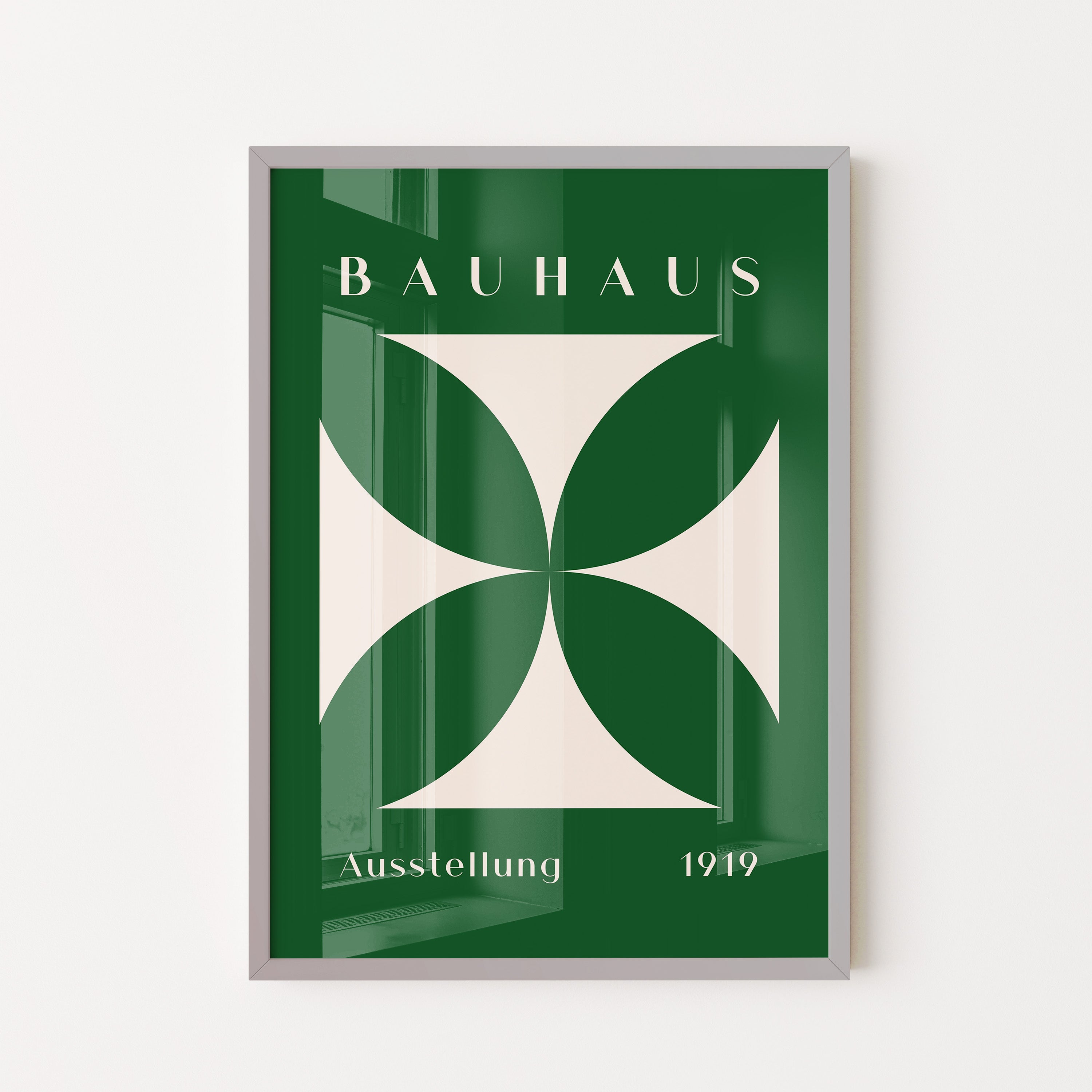 Bauhaus Green Petal Geometry