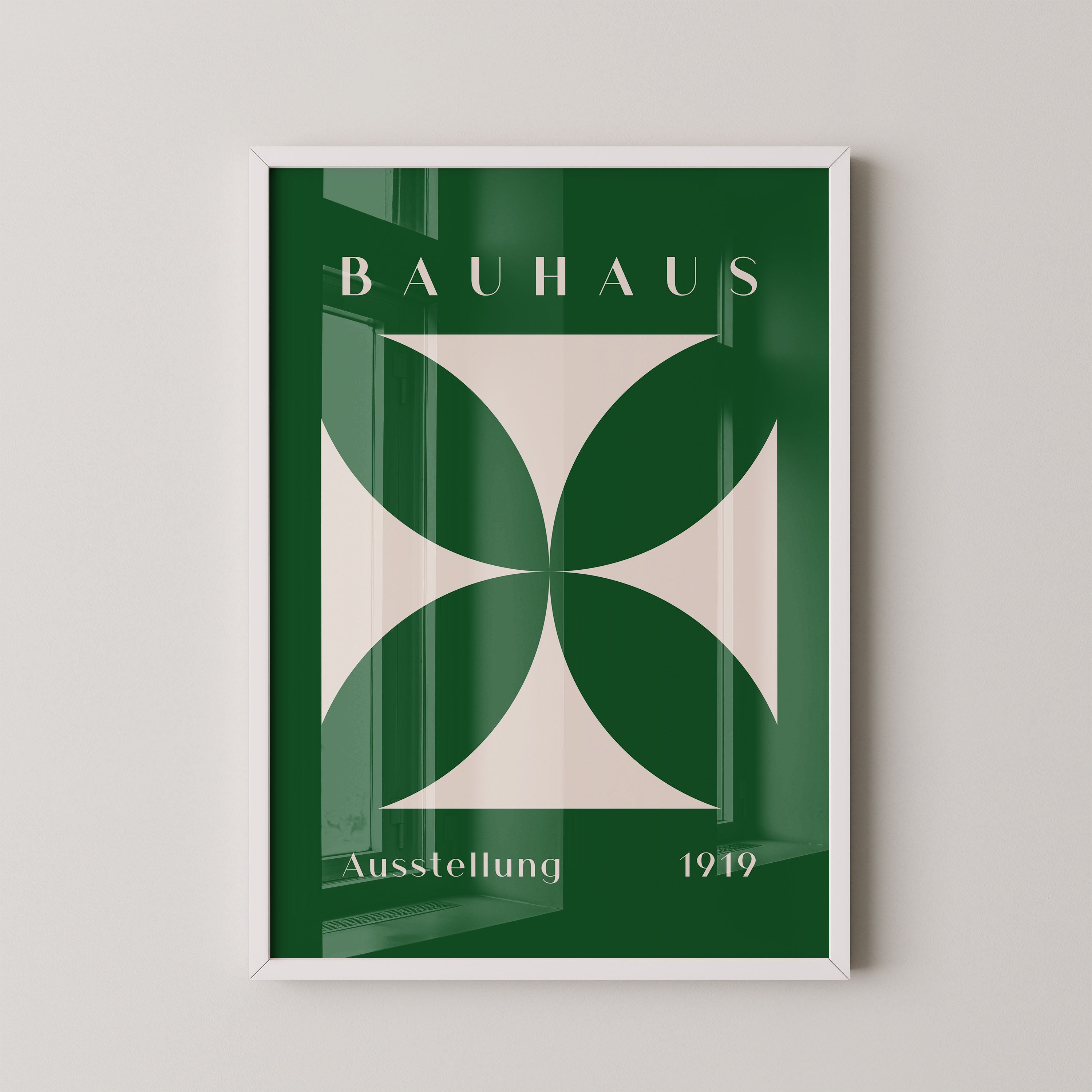 Bauhaus Green Petal Geometry