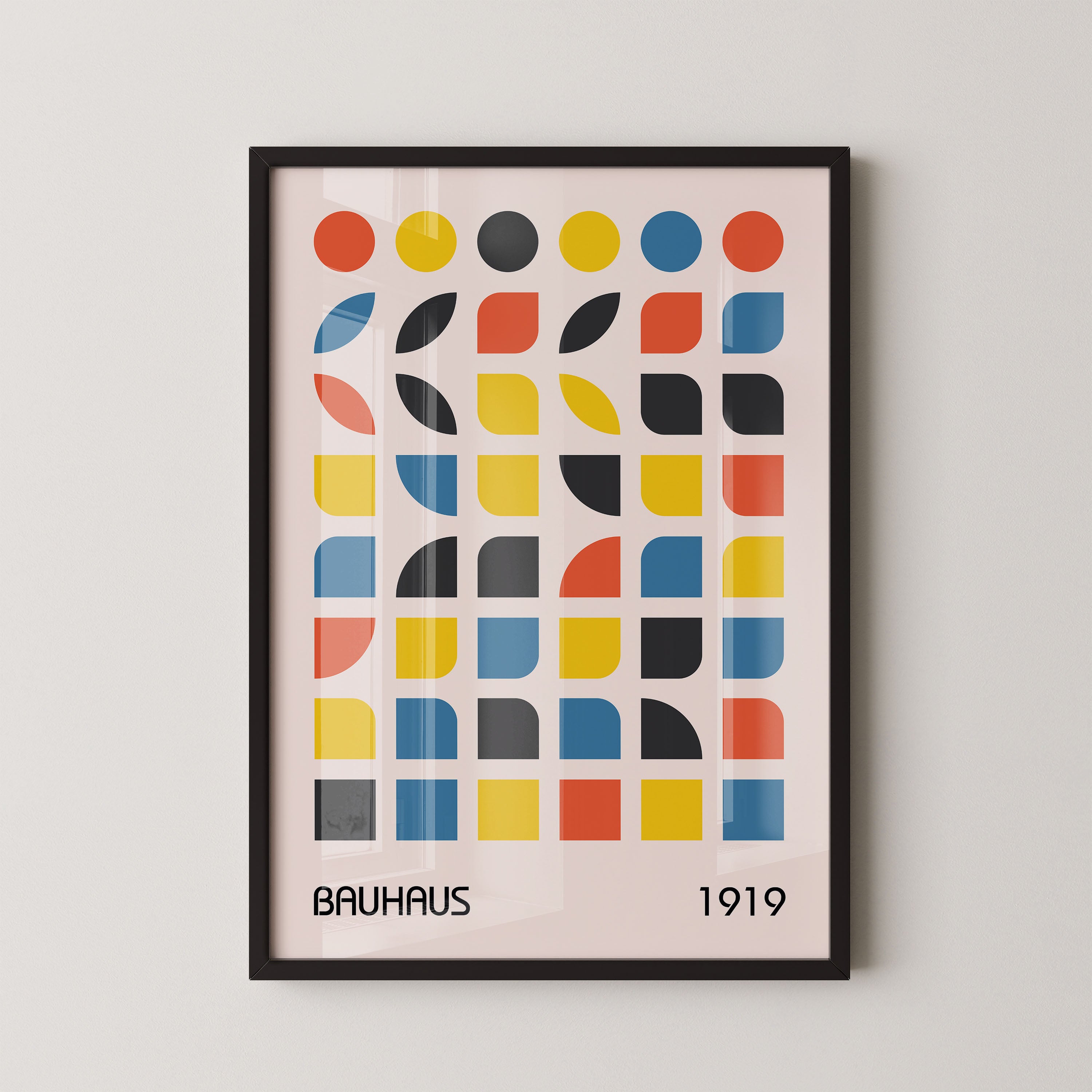 Bauhaus Color Grid Geometry