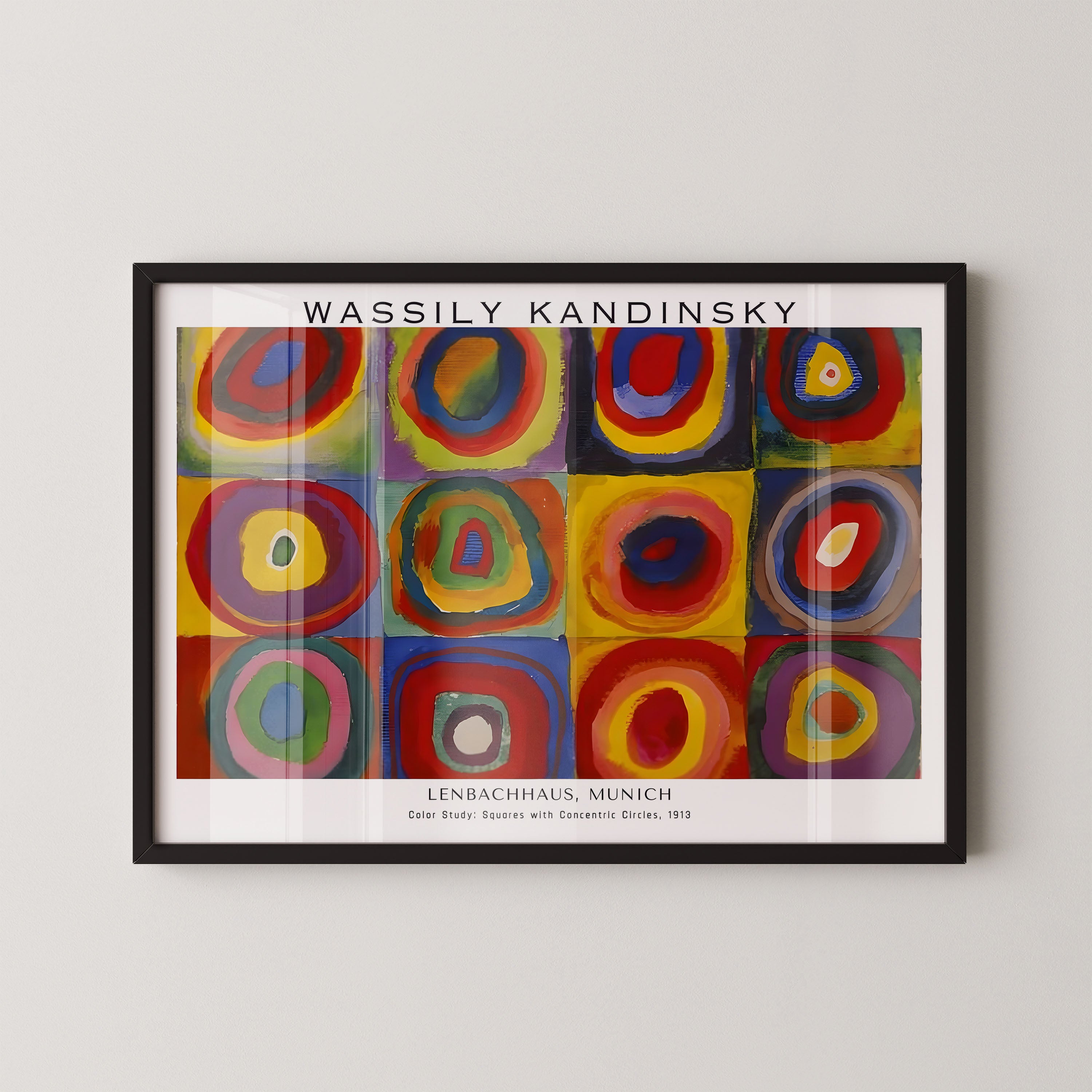 Wassily Kandinsky – Squares with Concentric Circles