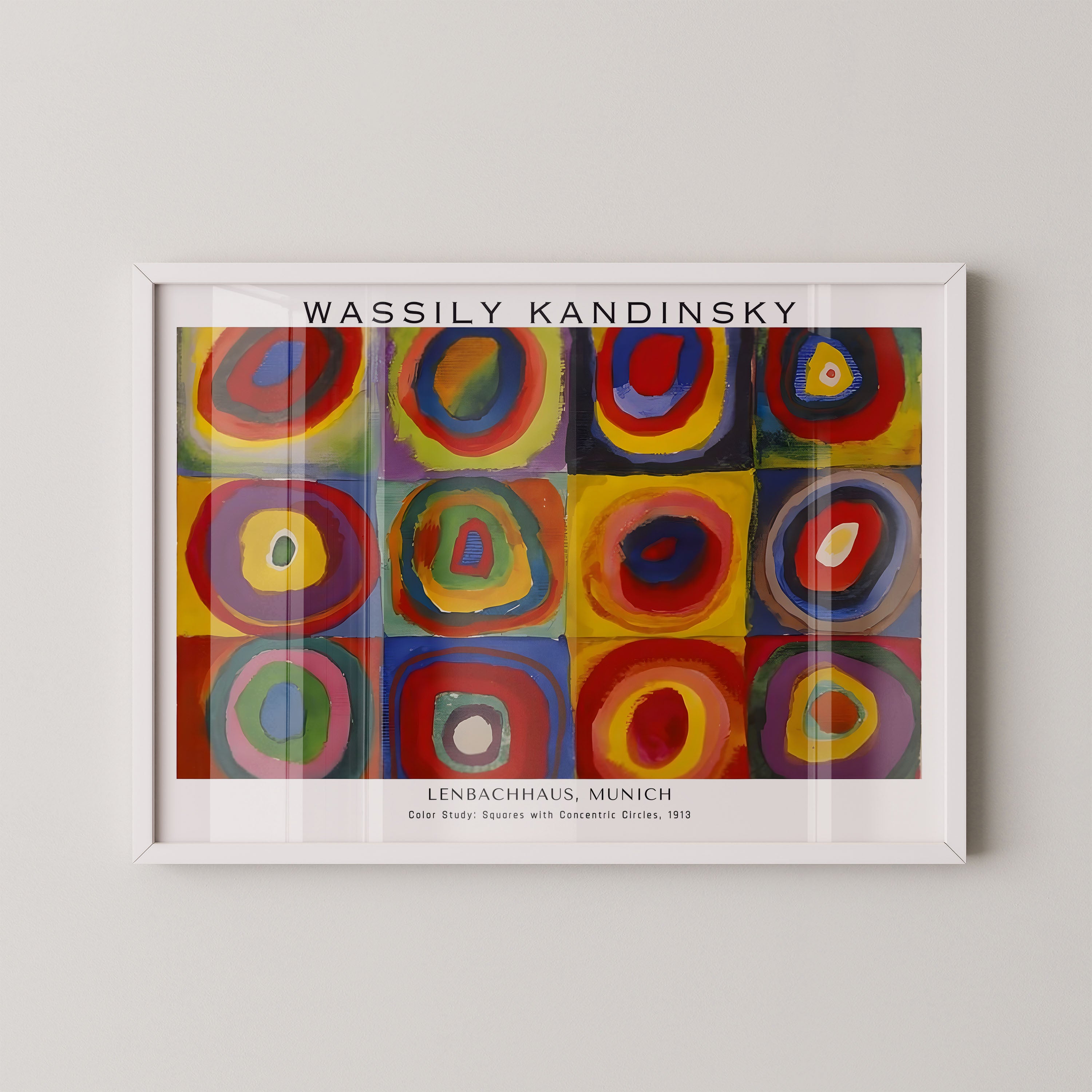 Wassily Kandinsky – Squares with Concentric Circles