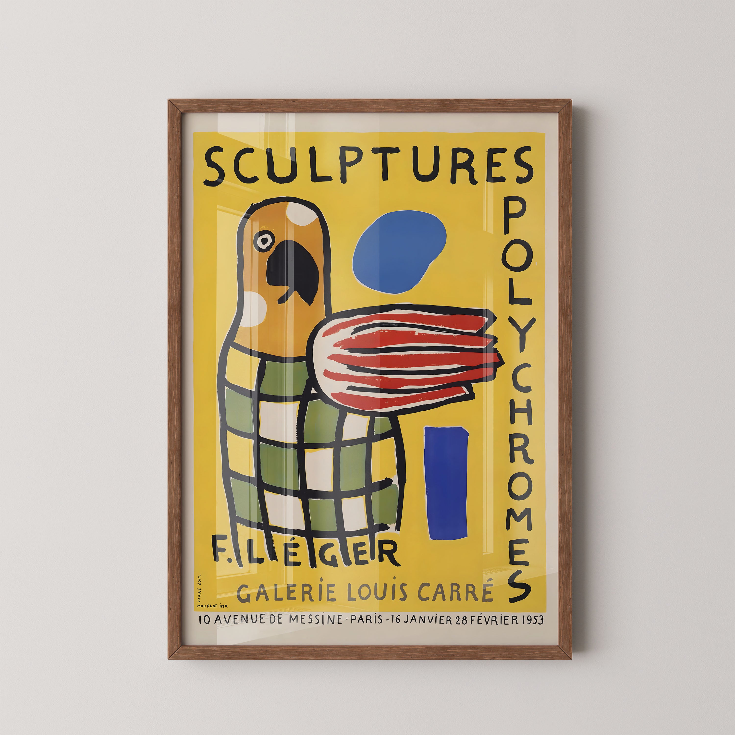 Léger Polychrome Sculptures Poster