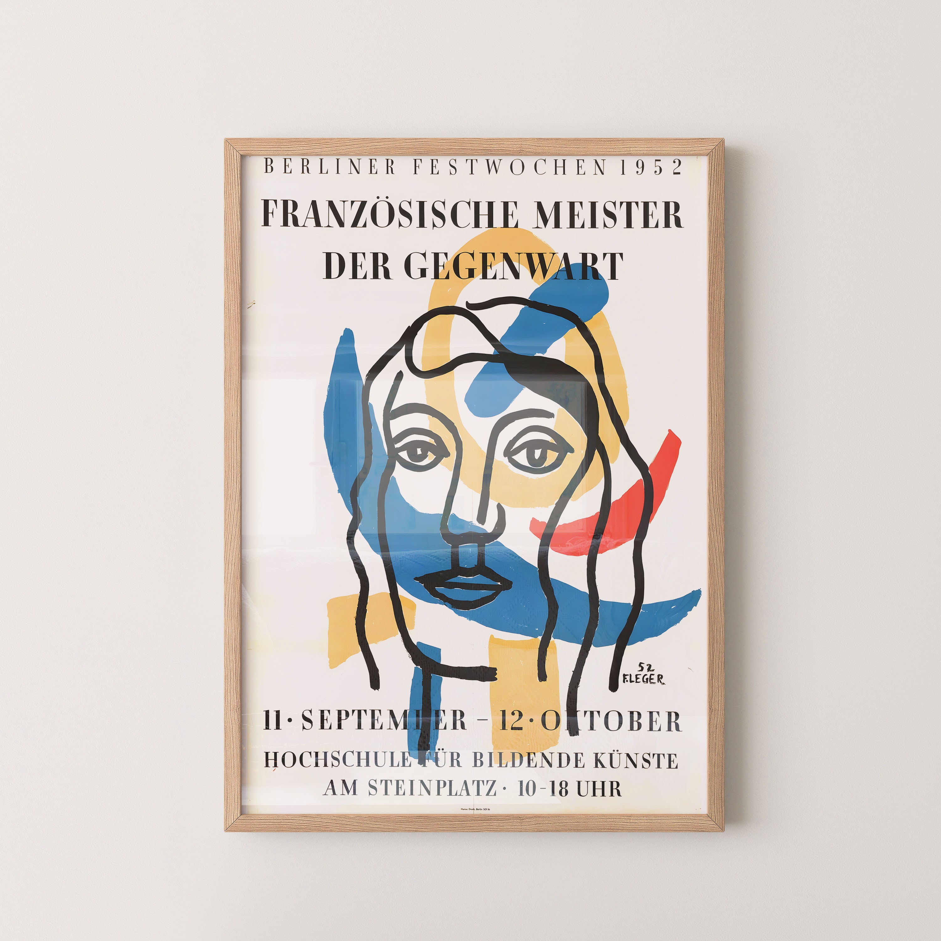 Léger Berlin Exhibition Poster 1952