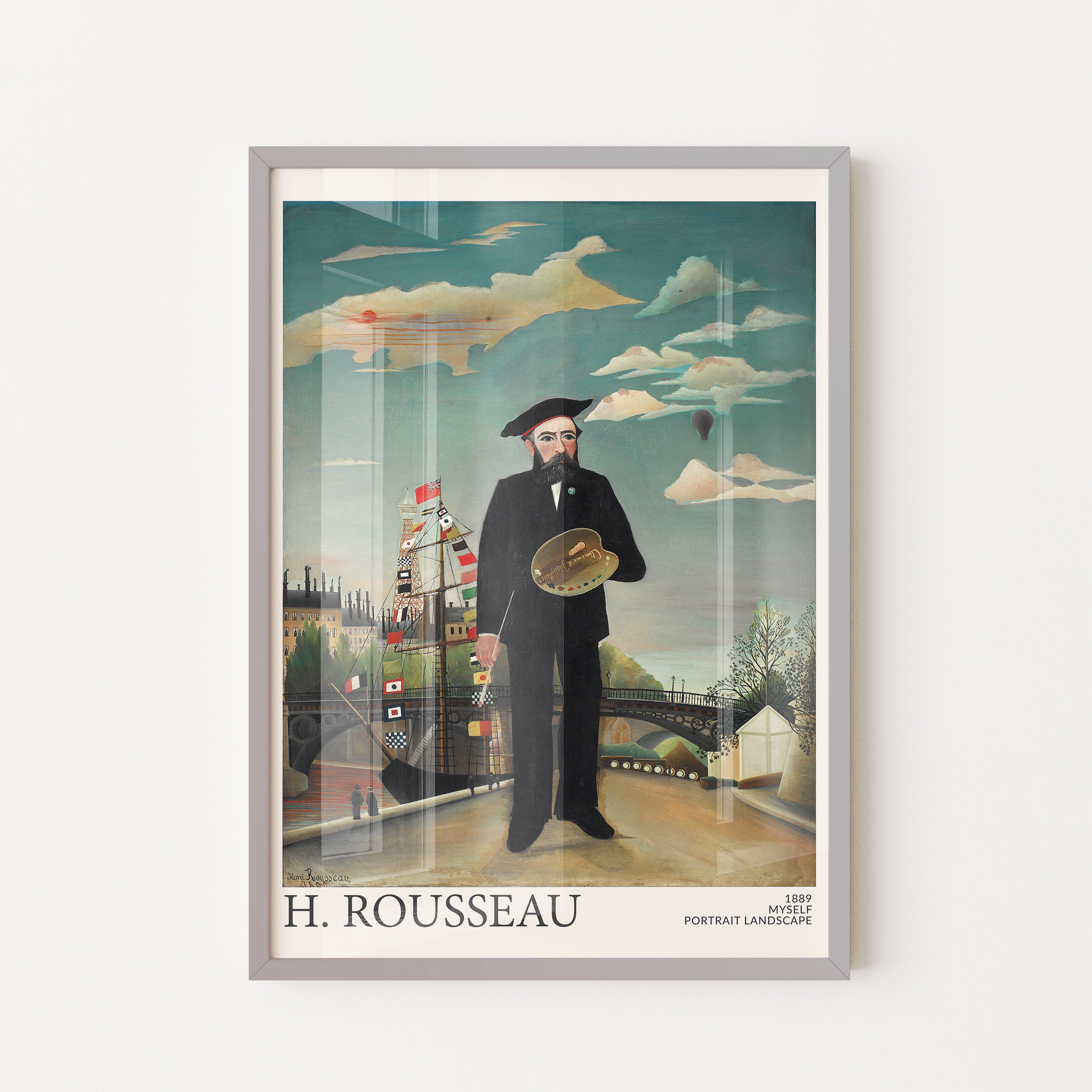 Rousseau Self Portrait Landscape