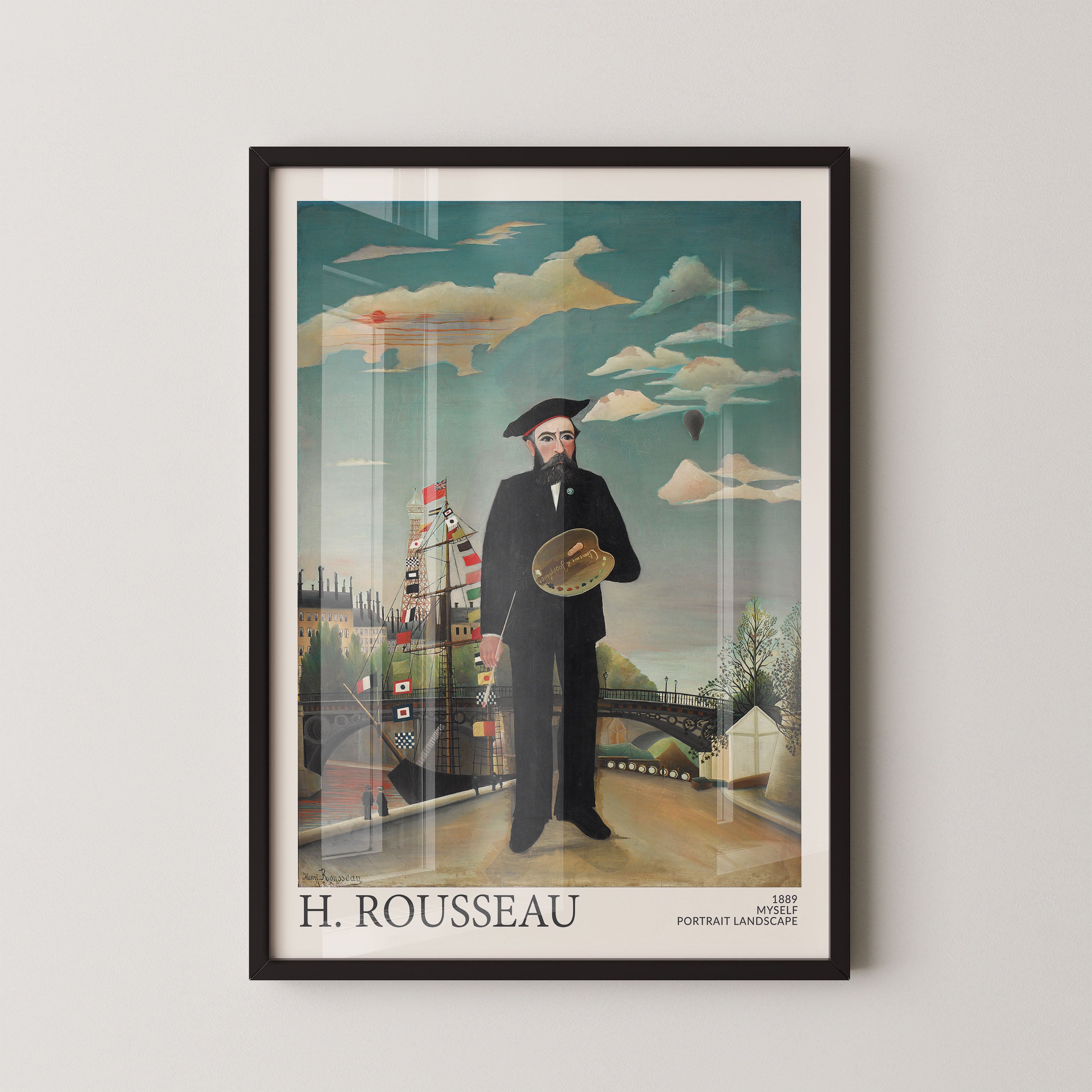 Rousseau Self Portrait Landscape