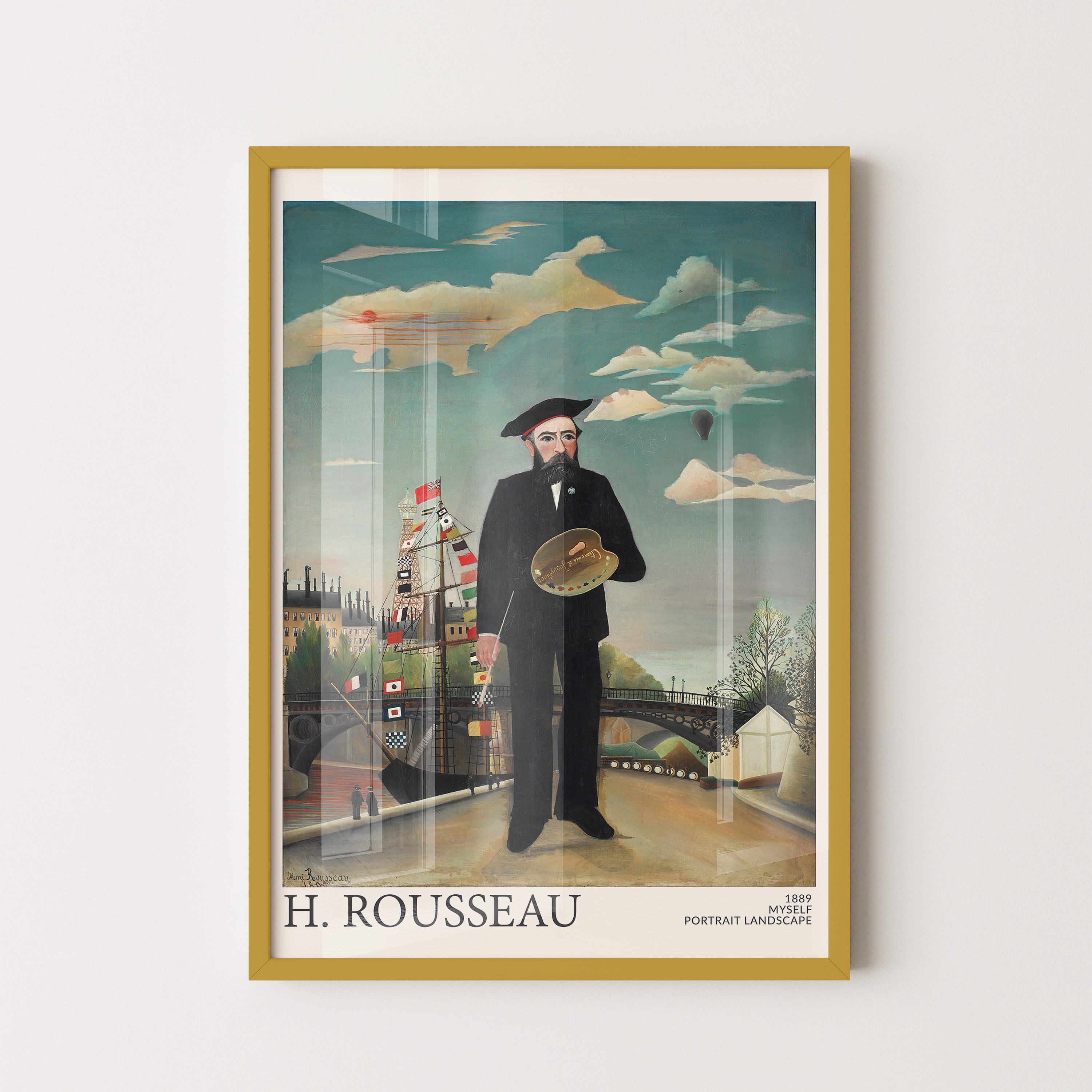 Rousseau Self Portrait Landscape