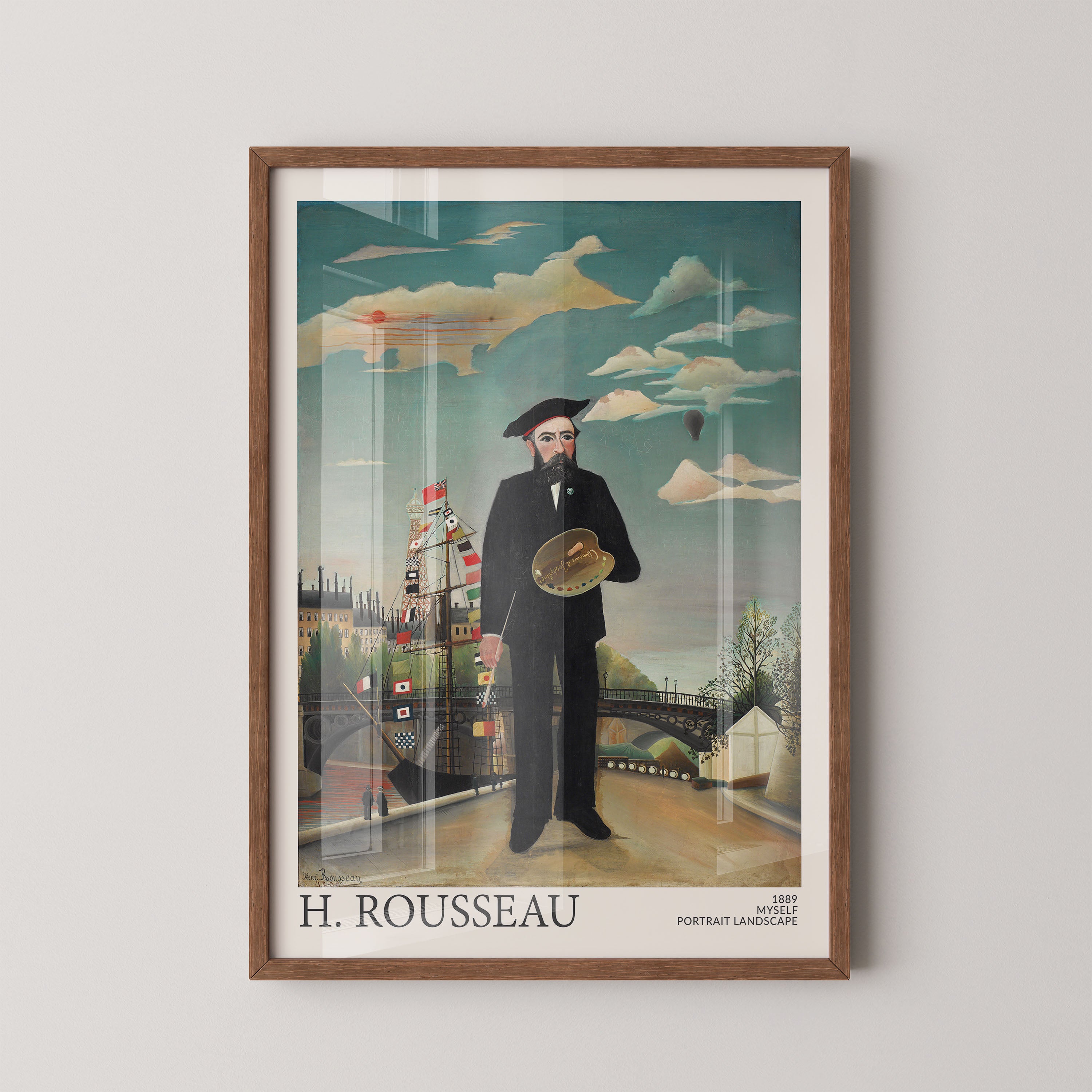 Rousseau Self Portrait Landscape