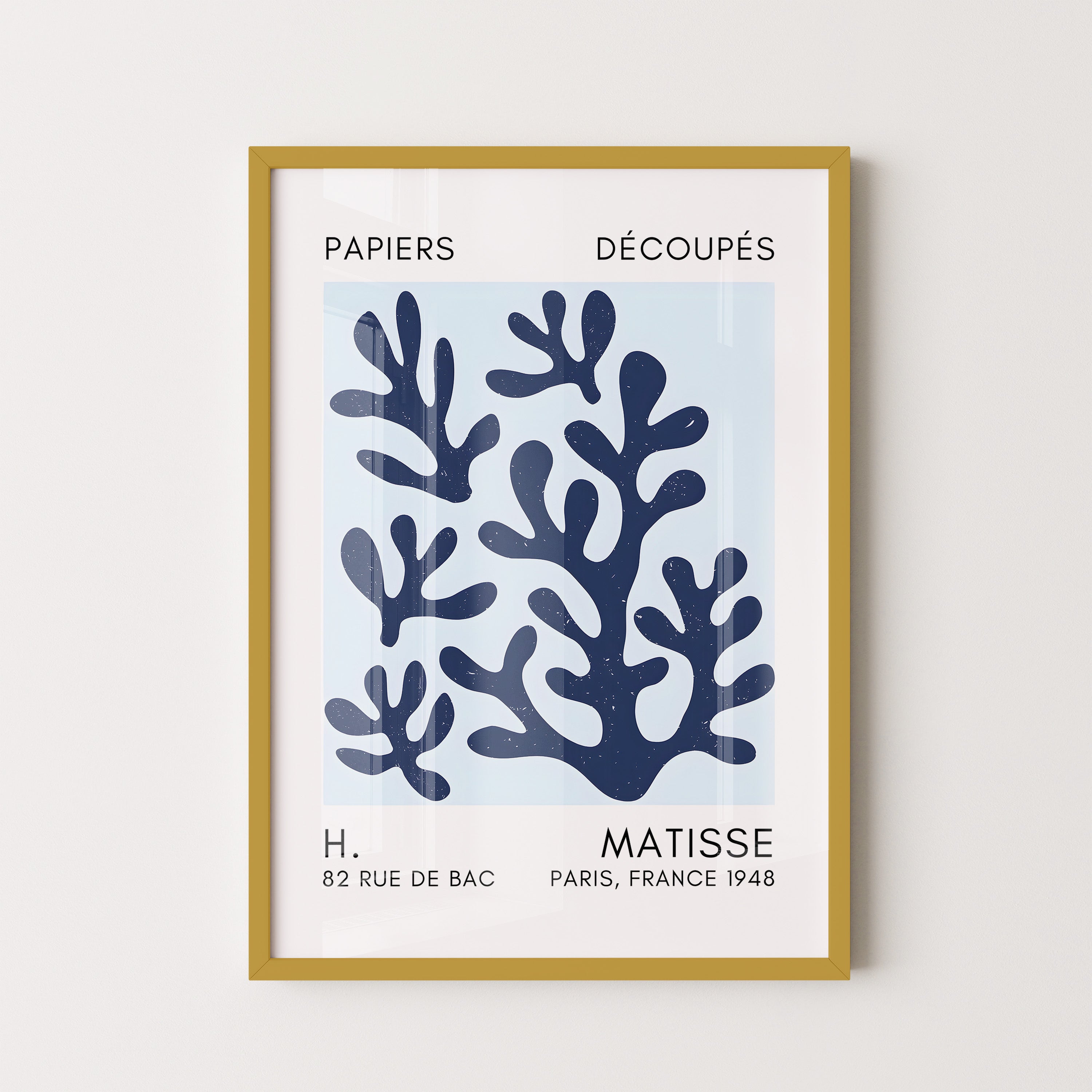 Henri Matisse – Abstract Navy Botanical