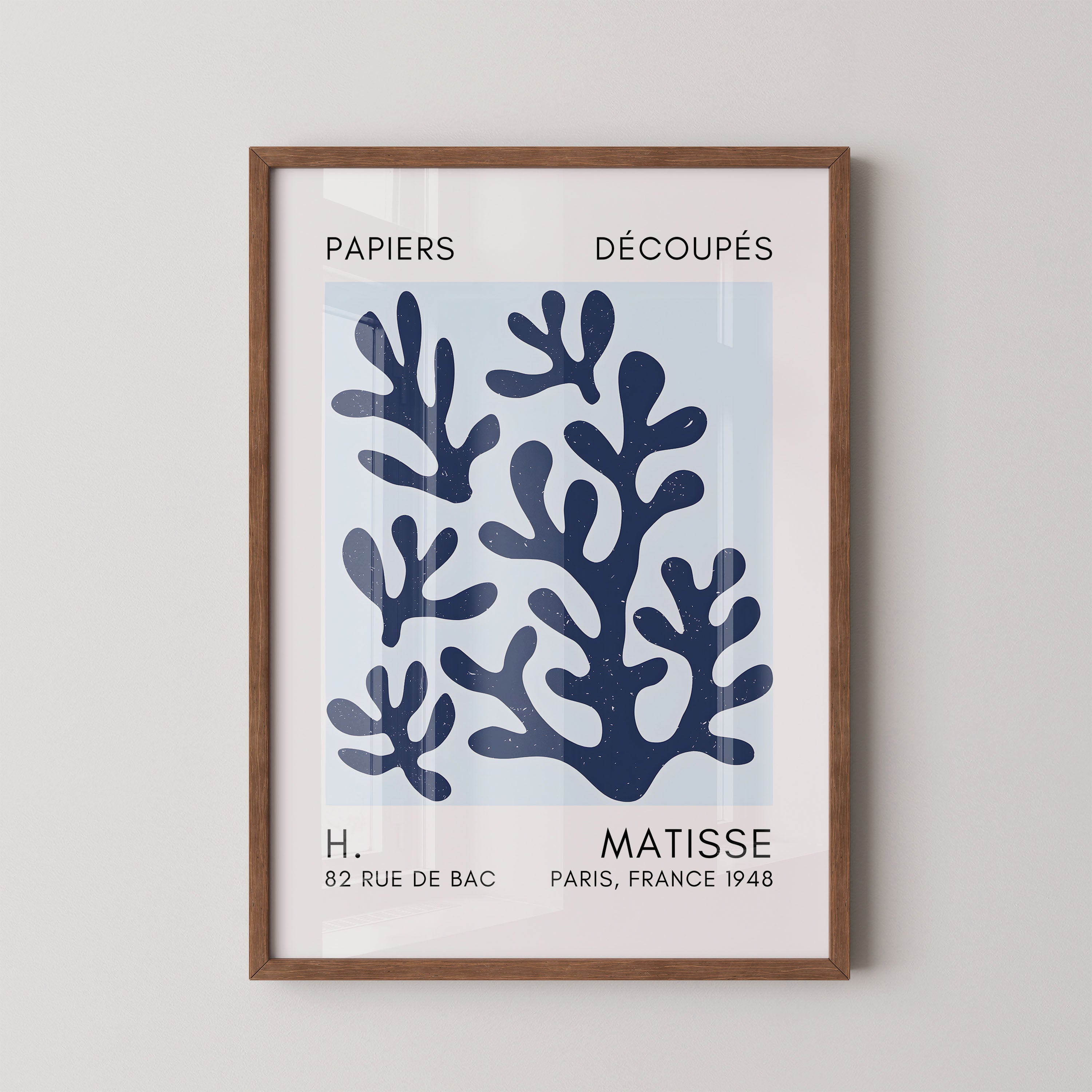 Henri Matisse – Abstract Navy Botanical
