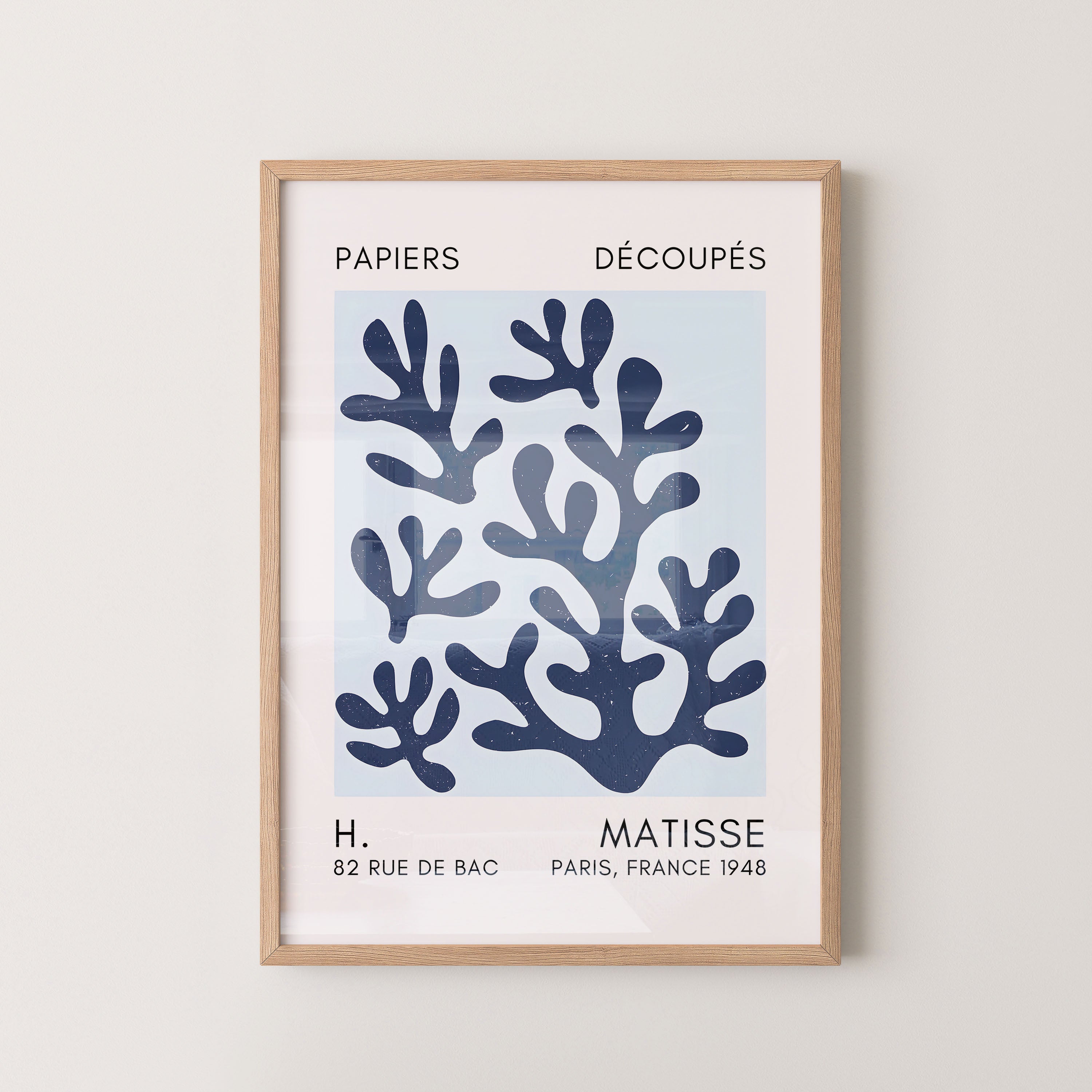 Henri Matisse – Abstract Navy Botanical