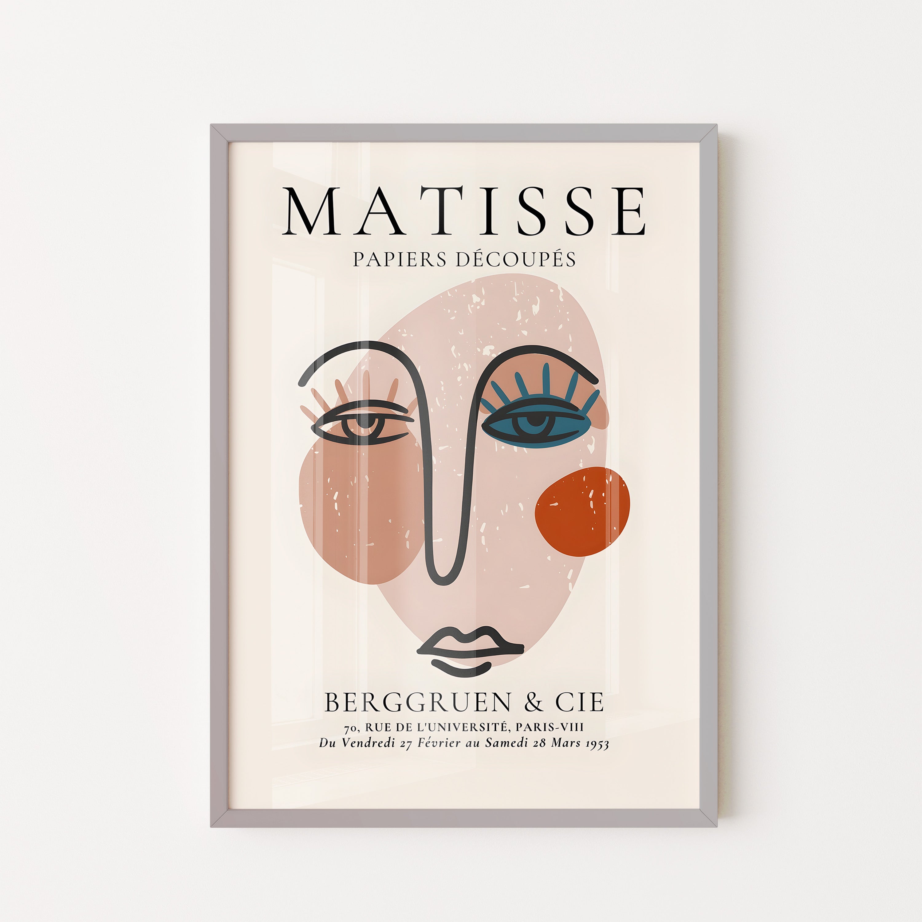 Henri Matisse – Abstract Face Line Art