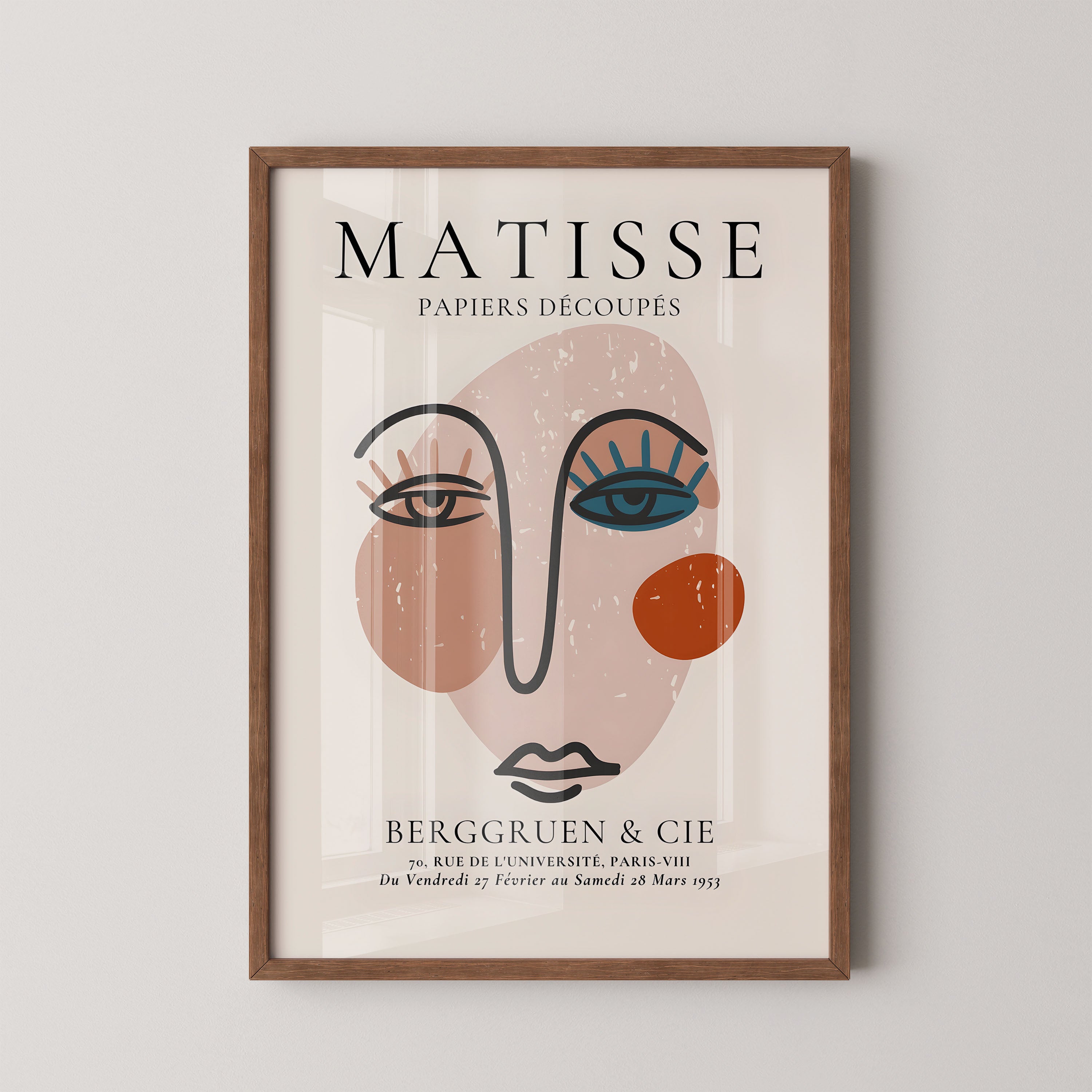 Henri Matisse – Abstract Face Line Art