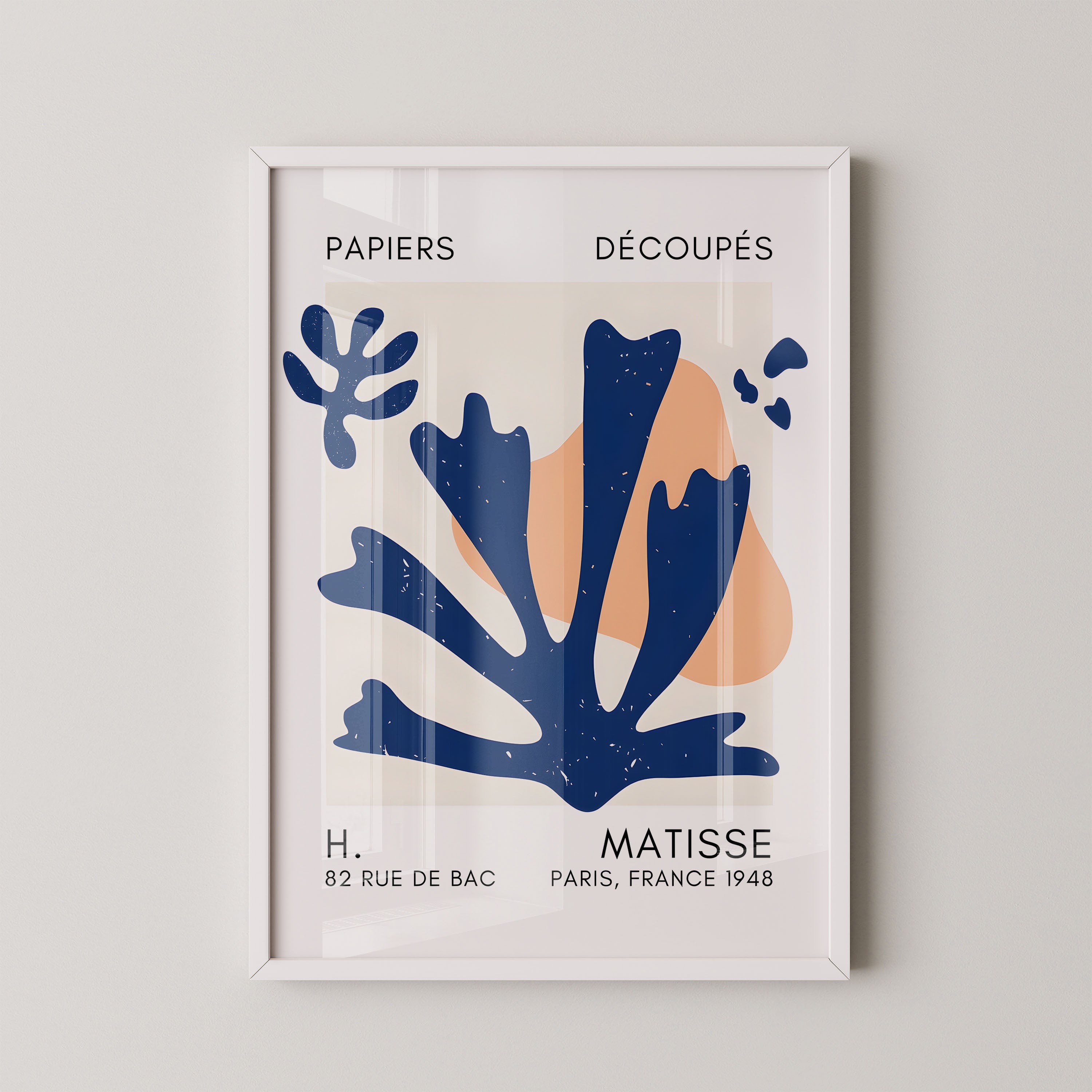 Henri Matisse – Blue Organic Cut-Out Composition (1948)