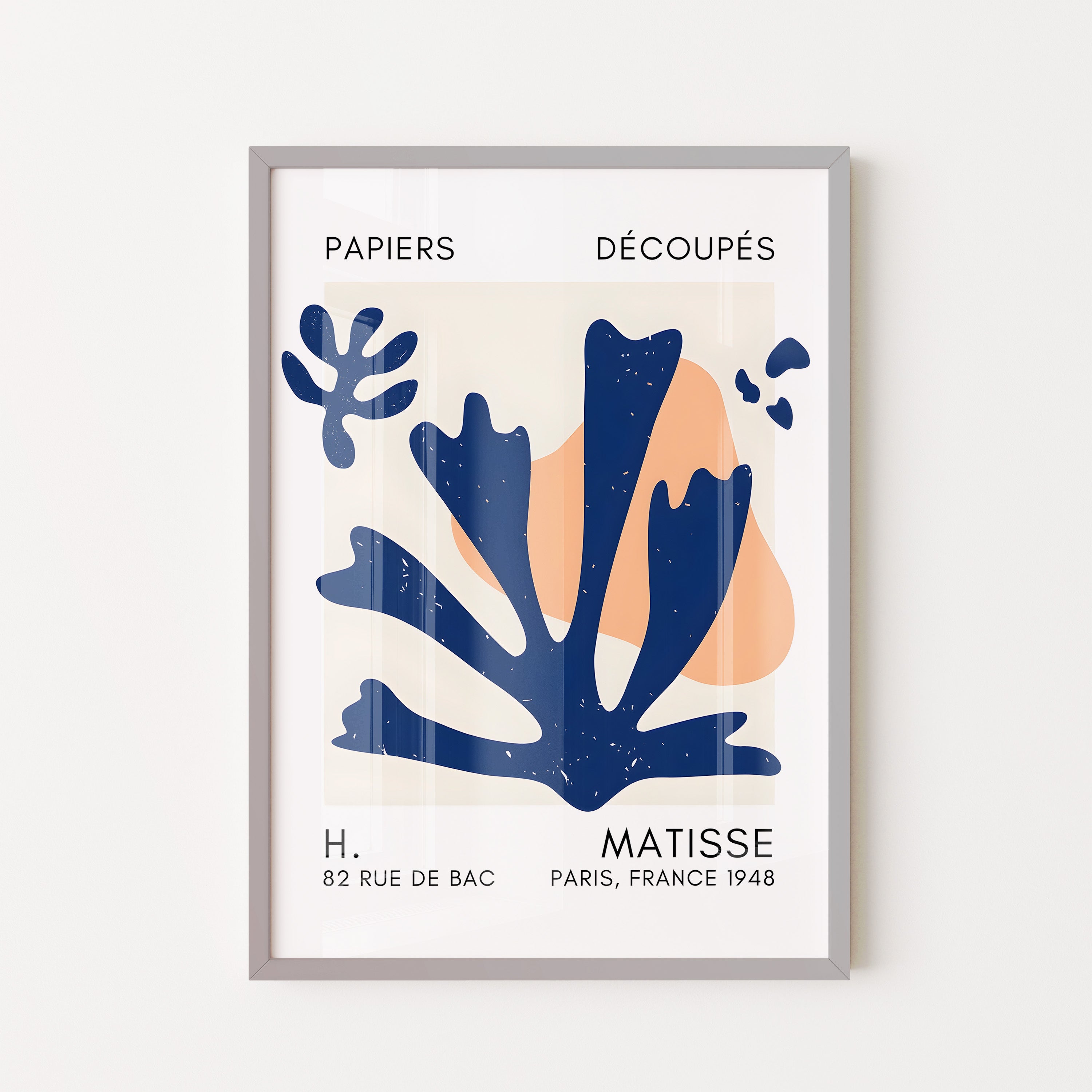 Henri Matisse – Blue Organic Cut-Out Composition (1948)