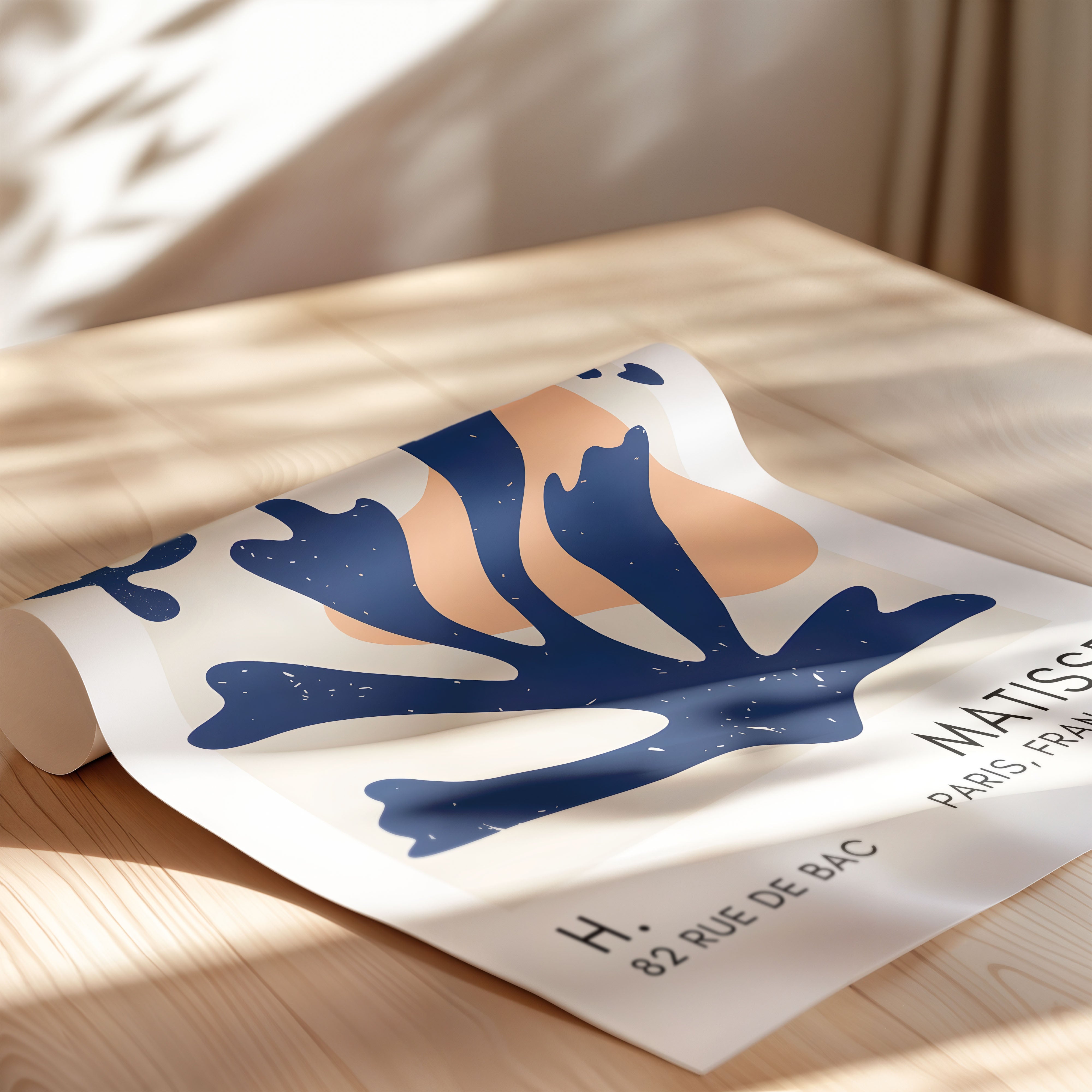 Henri Matisse – Blue Organic Cut-Out Composition (1948)