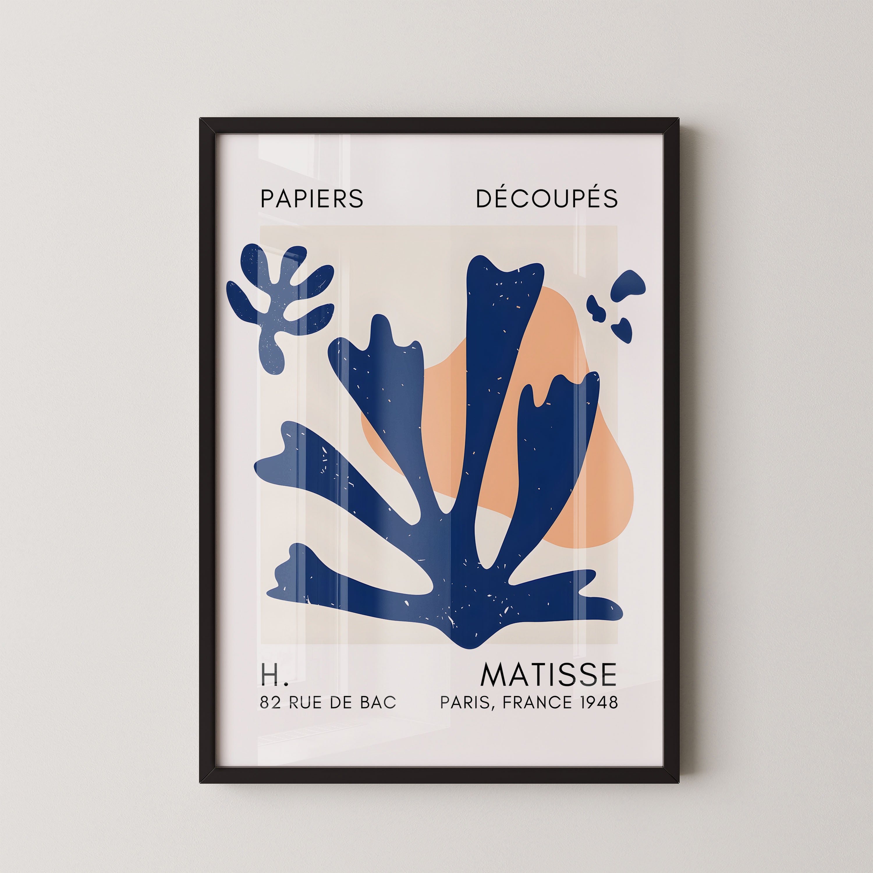 Henri Matisse – Blue Organic Cut-Out Composition (1948)