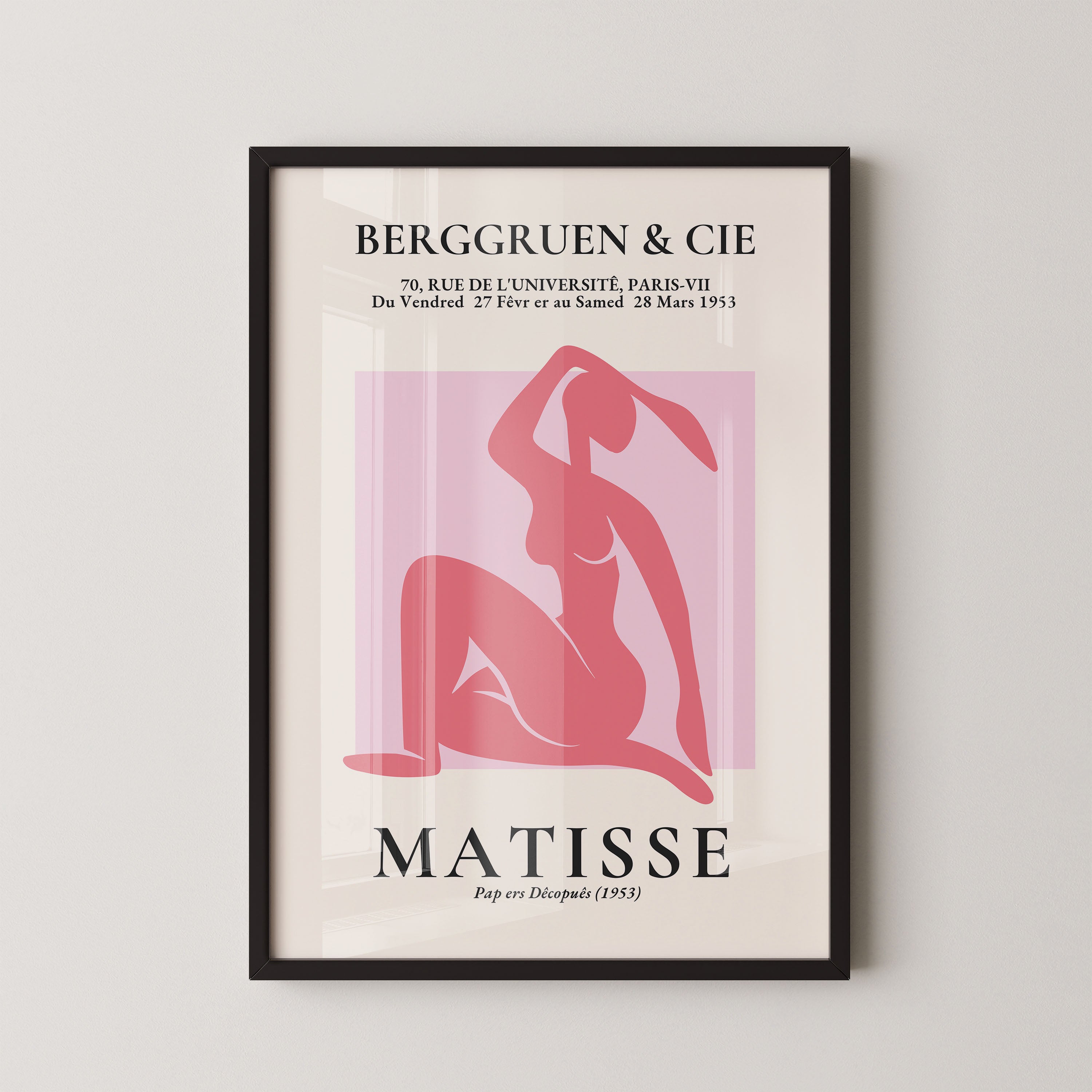 Henri Matisse – Seated Pink Nude Silhouette