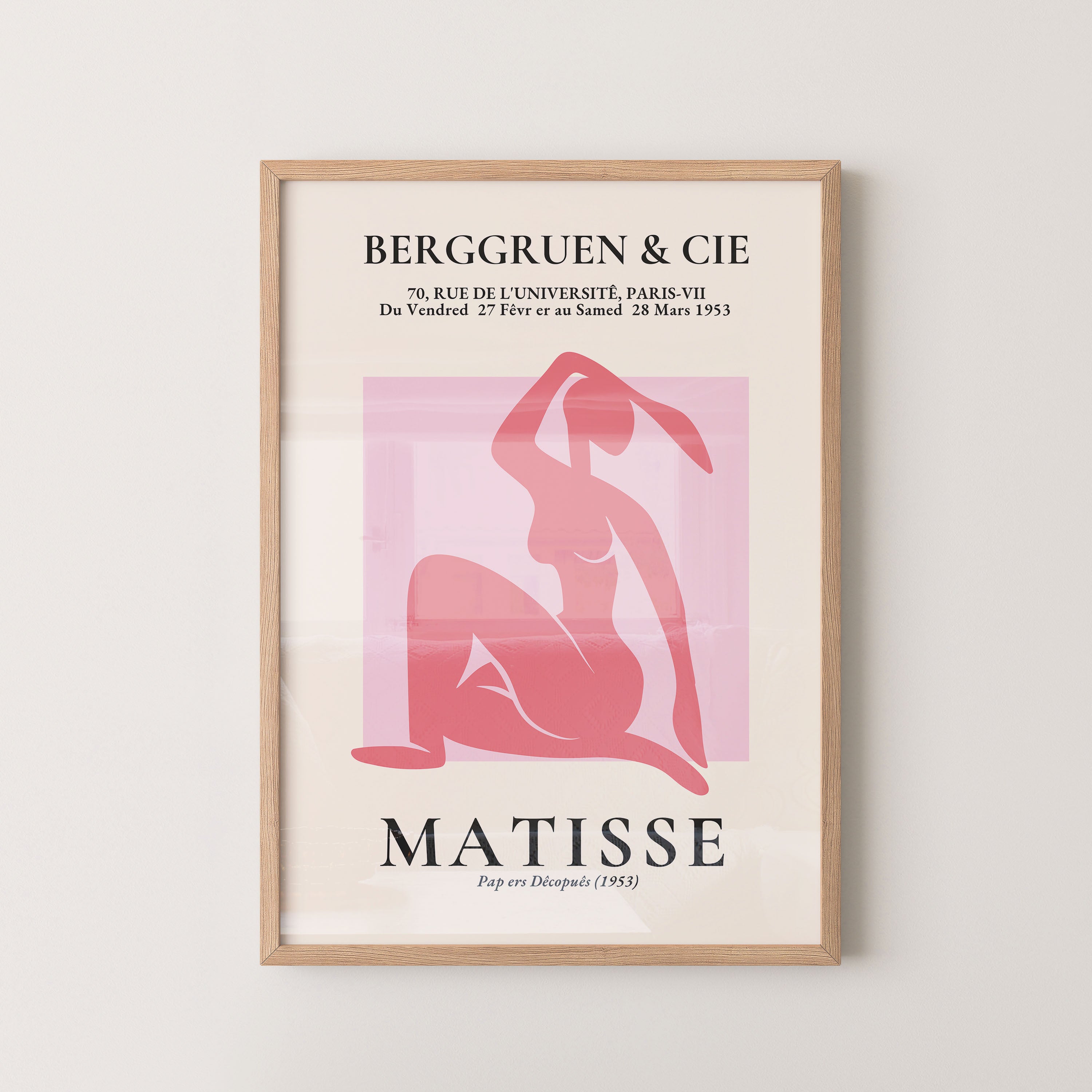 Henri Matisse – Seated Pink Nude Silhouette