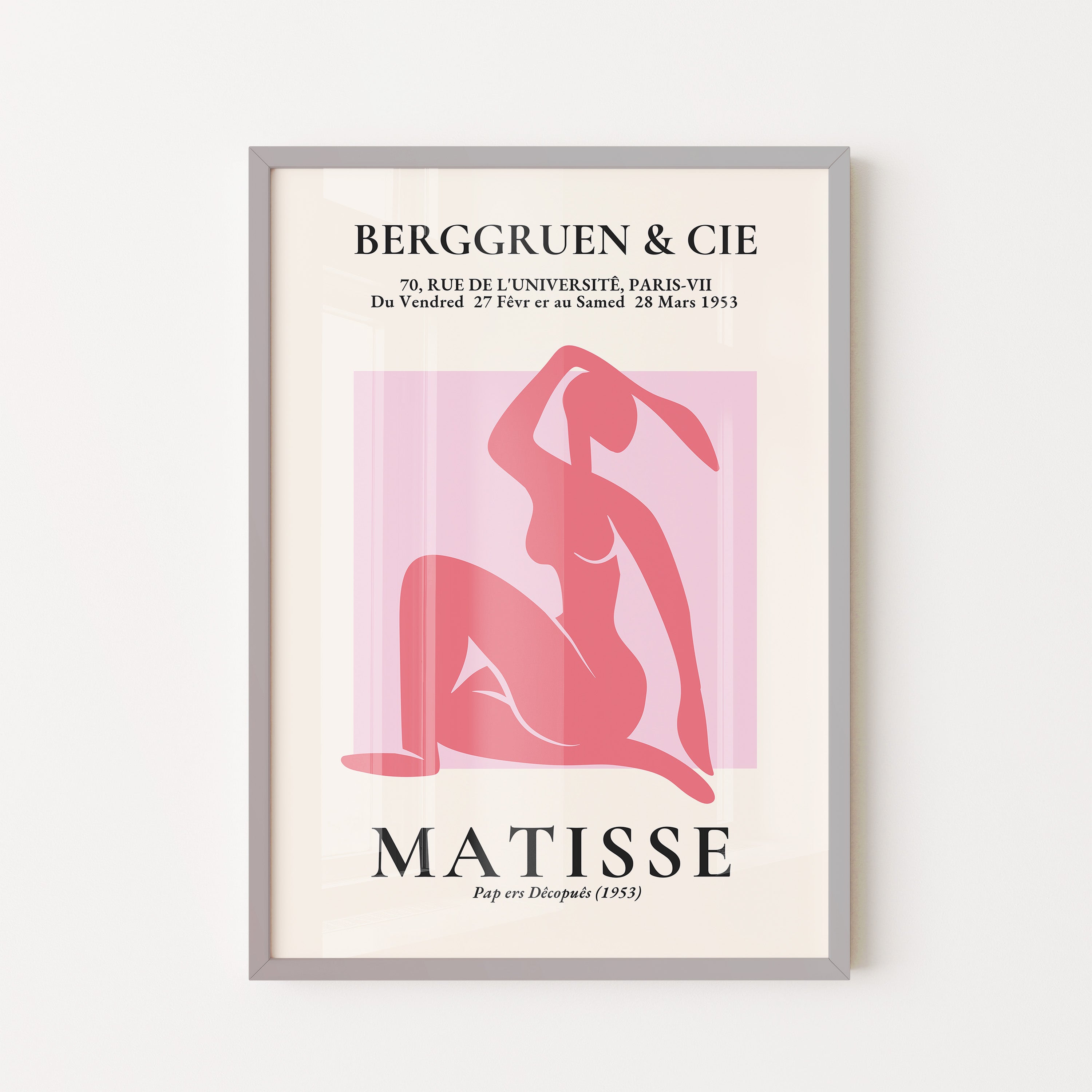 Henri Matisse – Seated Pink Nude Silhouette