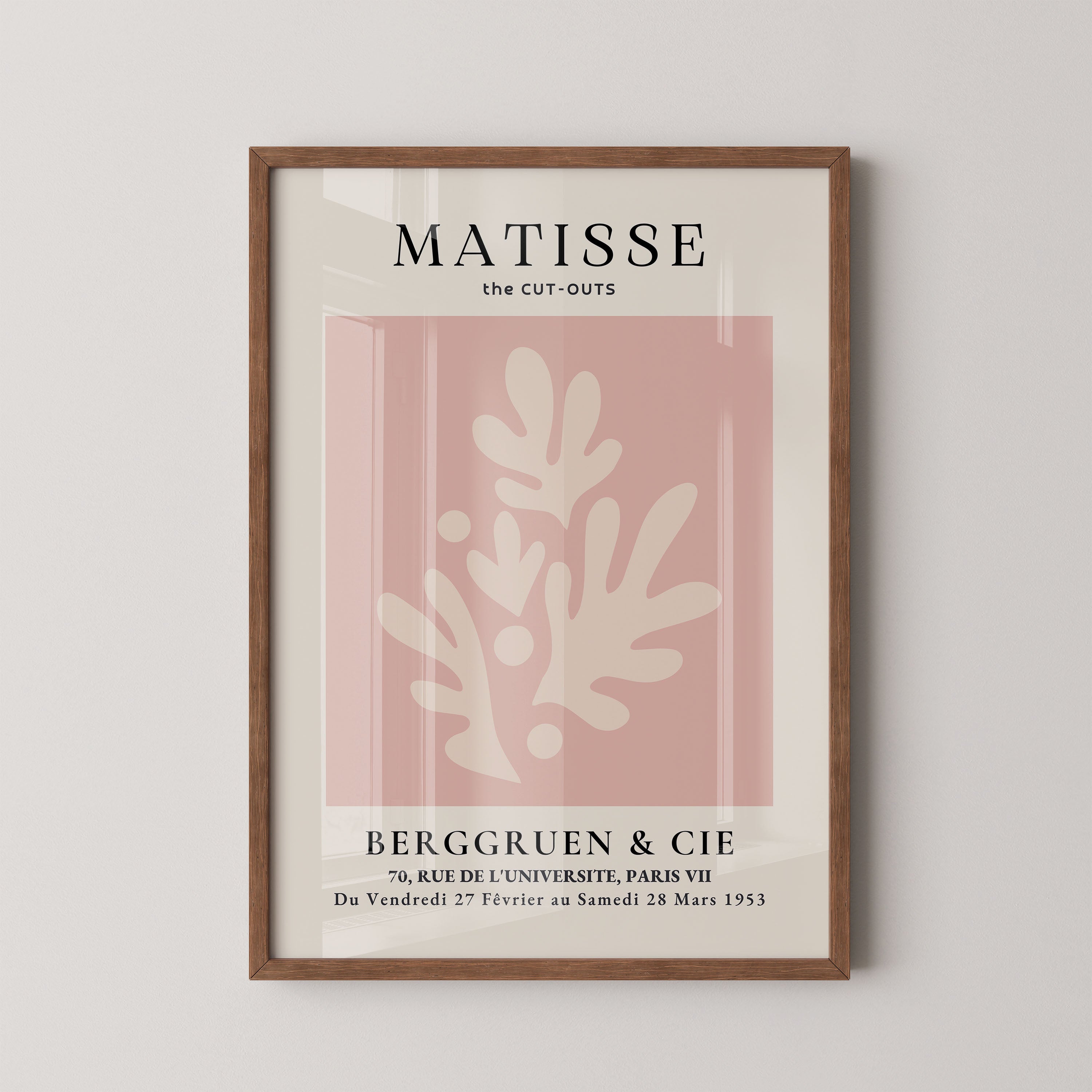 Henri Matisse – Soft Coral Botanical Composition